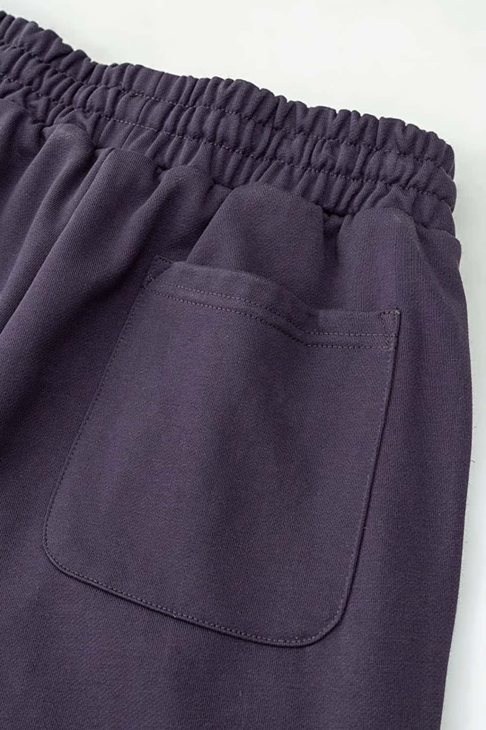 Loose Fit Elastic Cuff Casual Sport Joggers in Solid Color