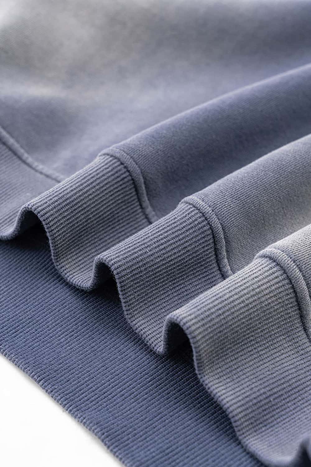 Vintage Hiphop Gradient Fleece Sweatshirt with Loose Crew Neck