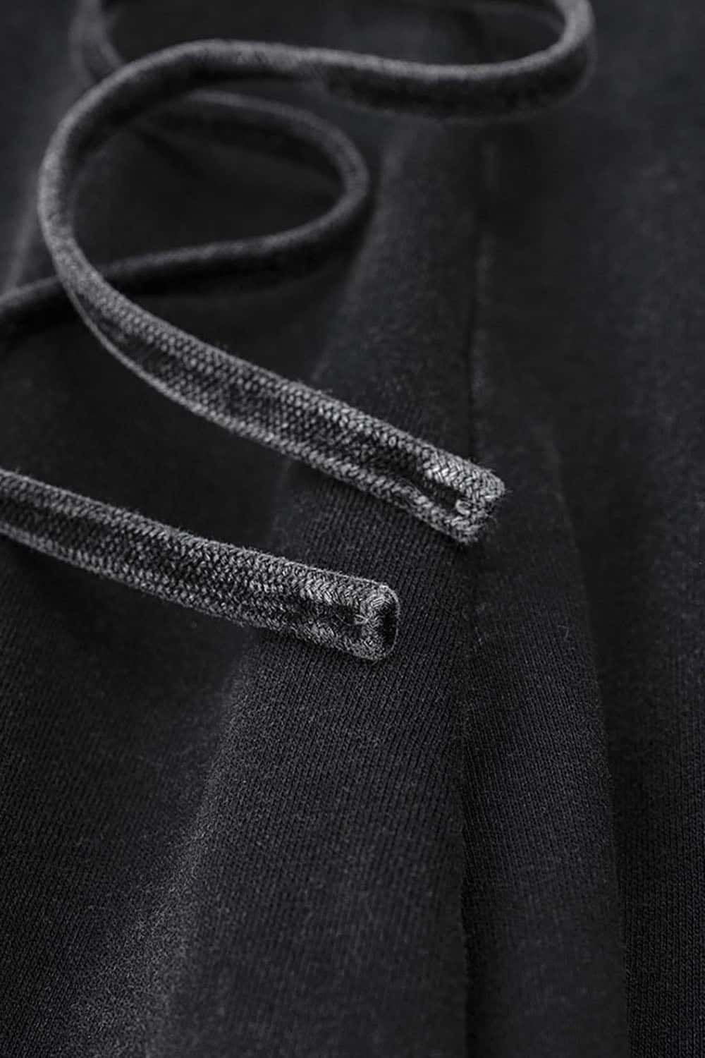 Streetwear Loose Casual Pants with Elastic Cuffs and Washed Finish