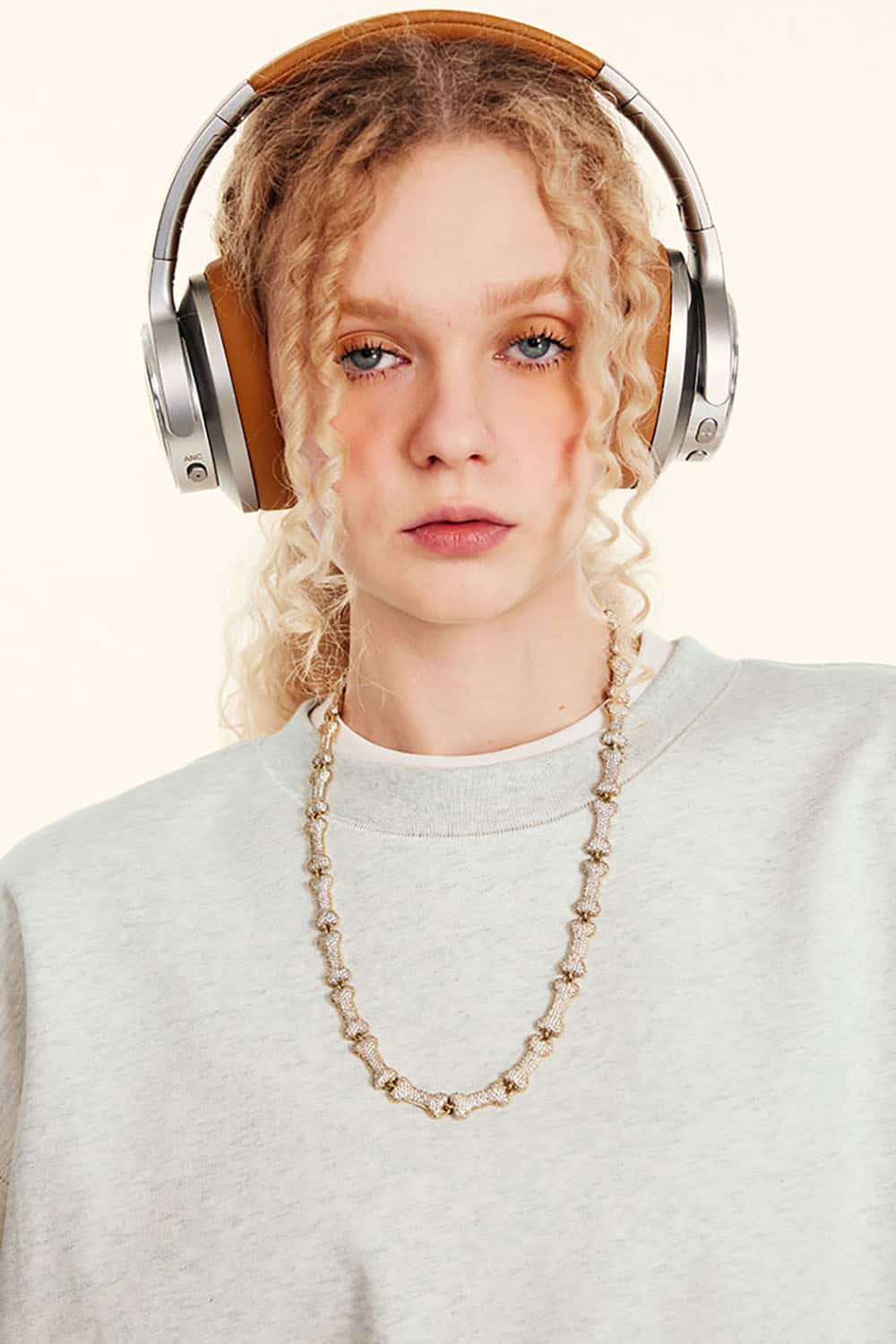 Loose Solid Color 440G Heavyweight Drop-Shoulder Basic Crew Neck Sweatshirt