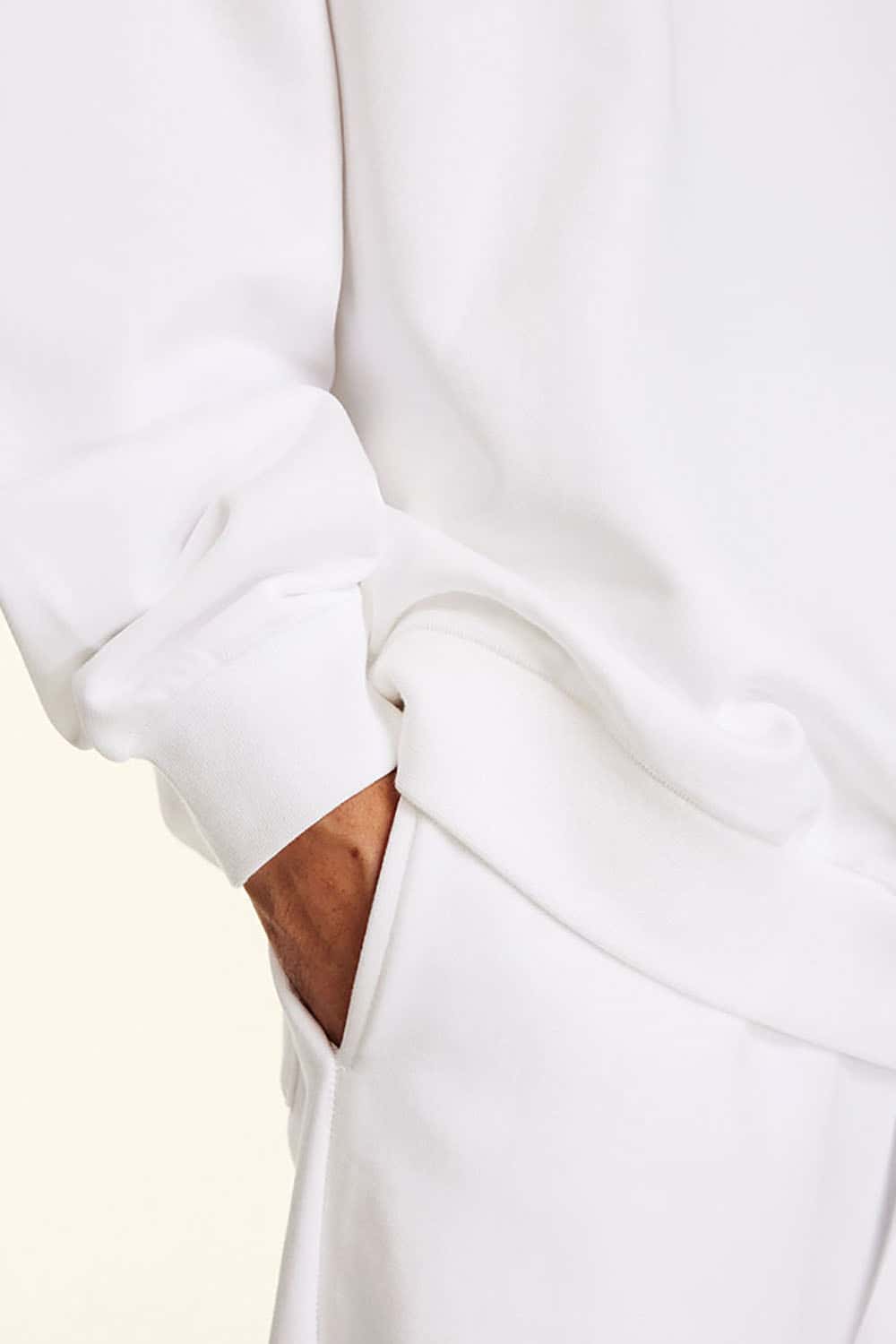 Loose Solid Color 440G Heavyweight Drop-Shoulder Basic Crew Neck Sweatshirt