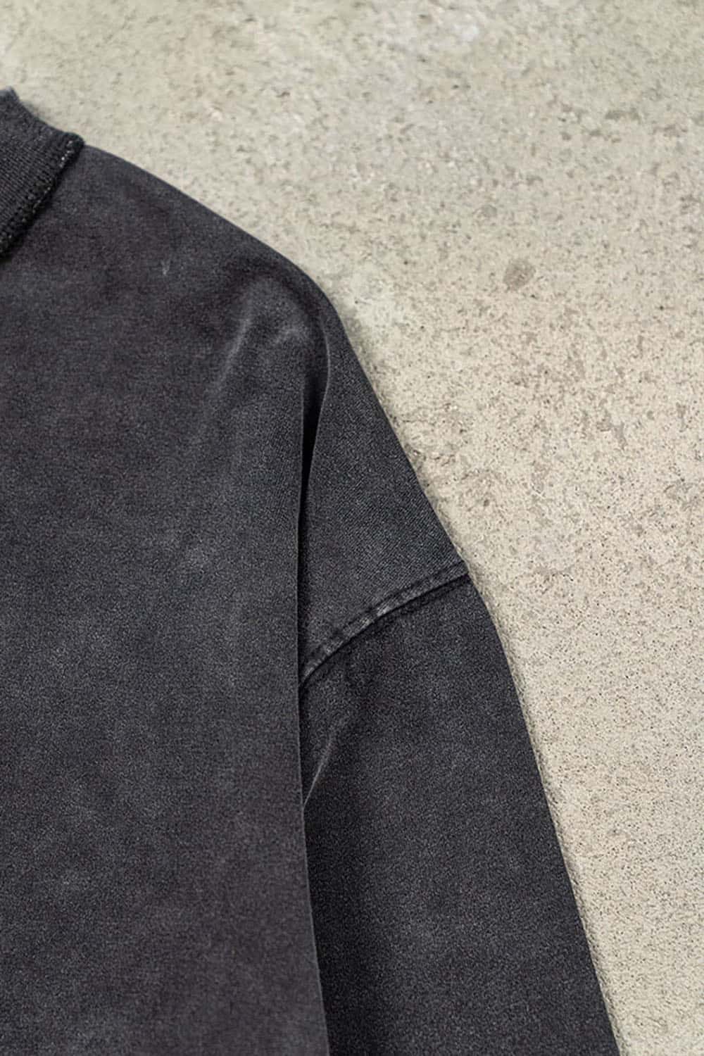 High Street Vintage Oversize Washed Long Sleeve Crew Neck T-Shirt