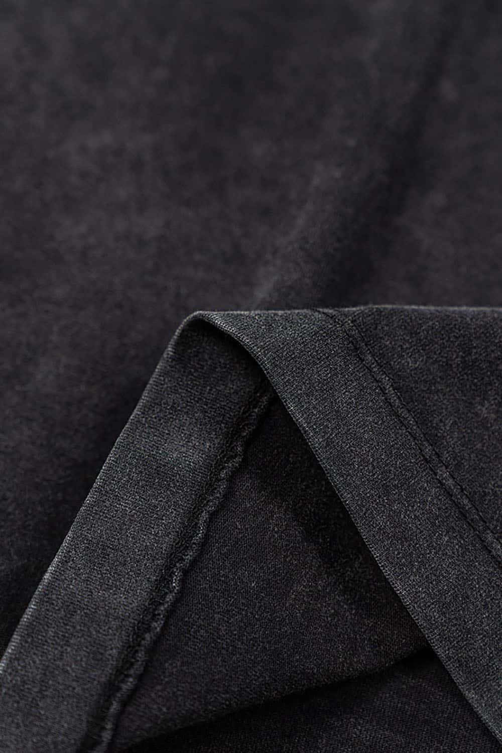 High Street Vintage Oversize Washed Long Sleeve Crew Neck T-Shirt