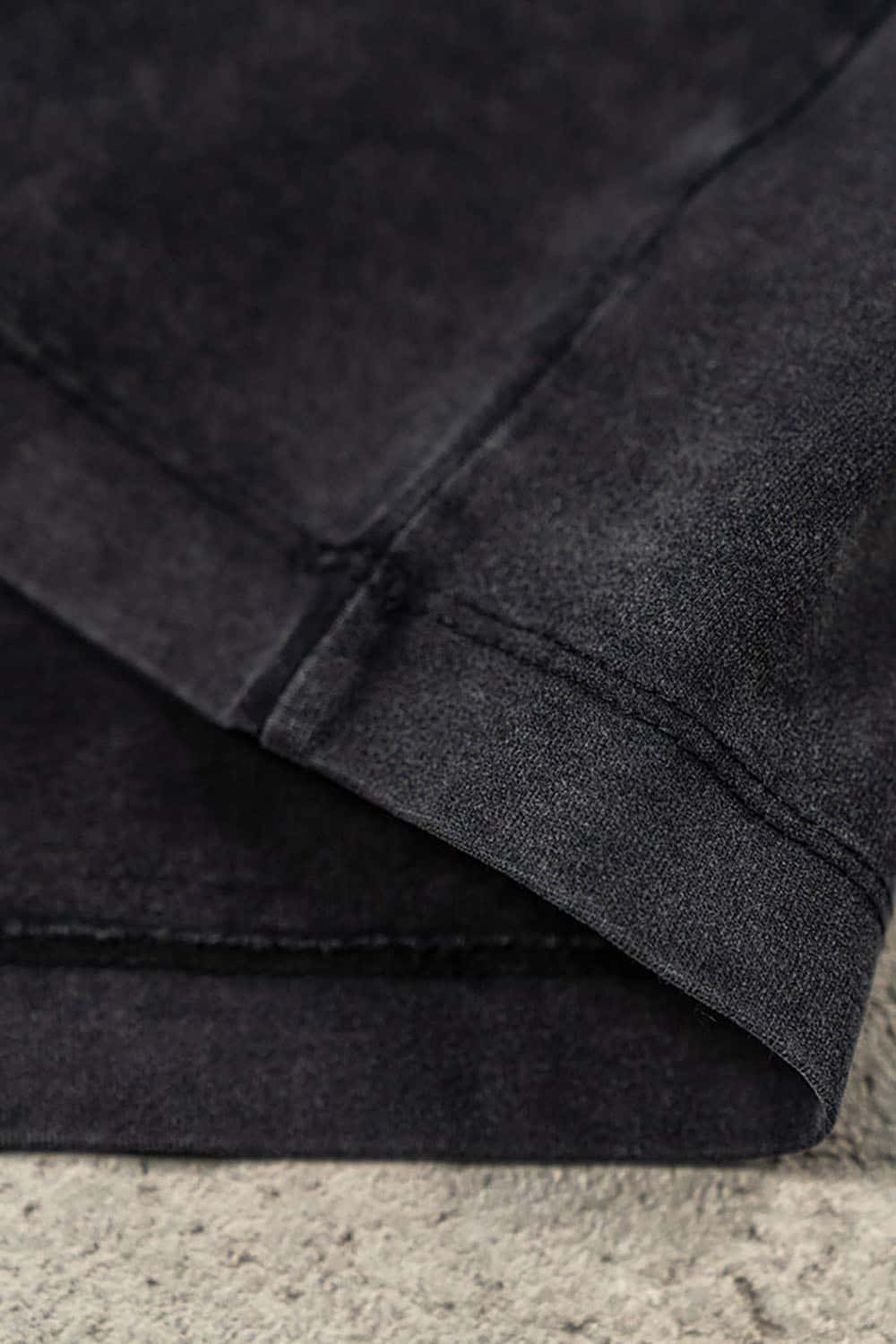 High Street Vintage Oversize Washed Long Sleeve Crew Neck T-Shirt