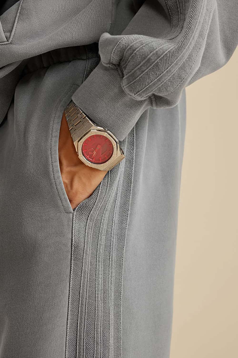 Heavyweight 450G Washed Long Loose Straight-Leg Sports Pants