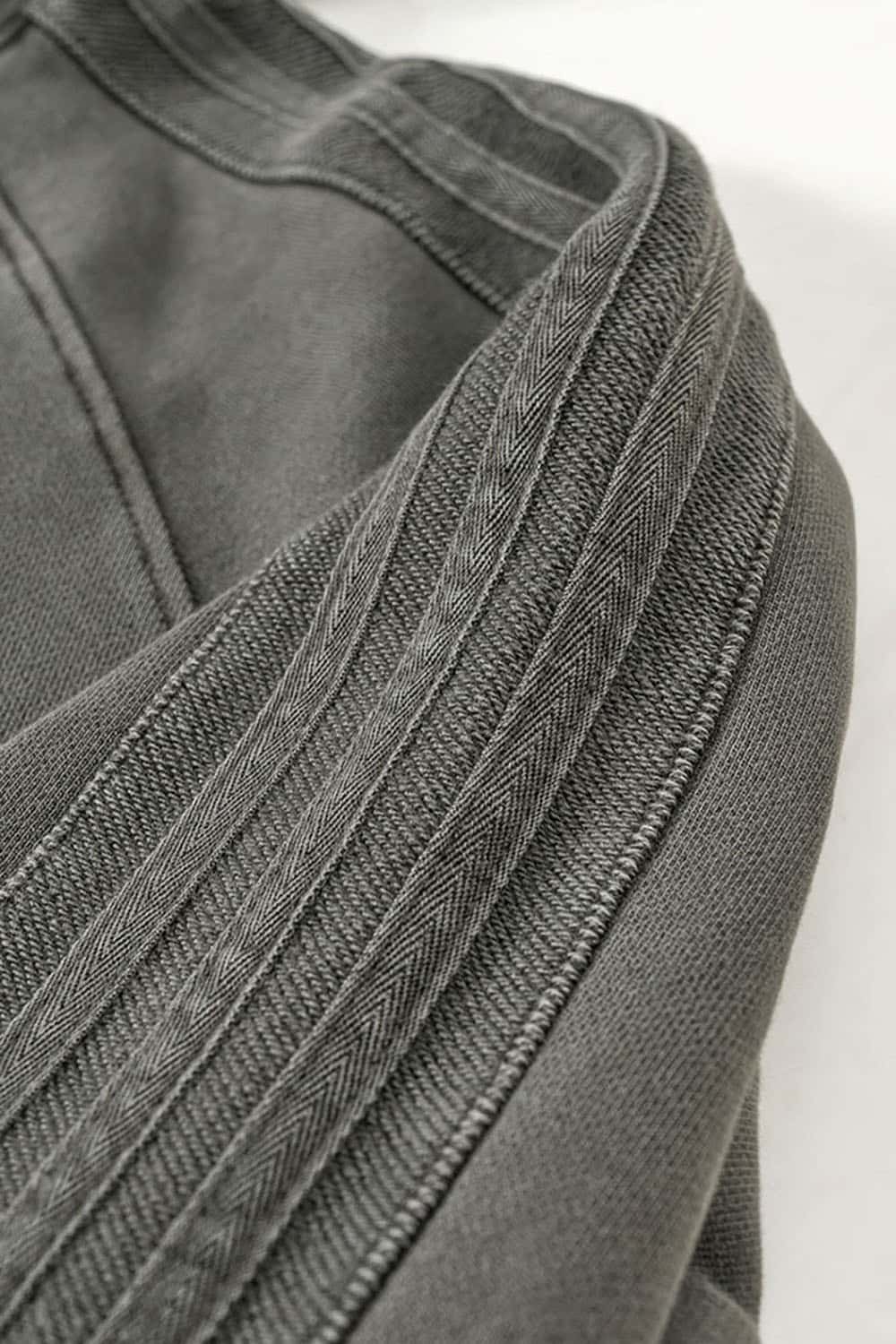 Loose-Fit Basic Cotton Terry Washed Hoodie