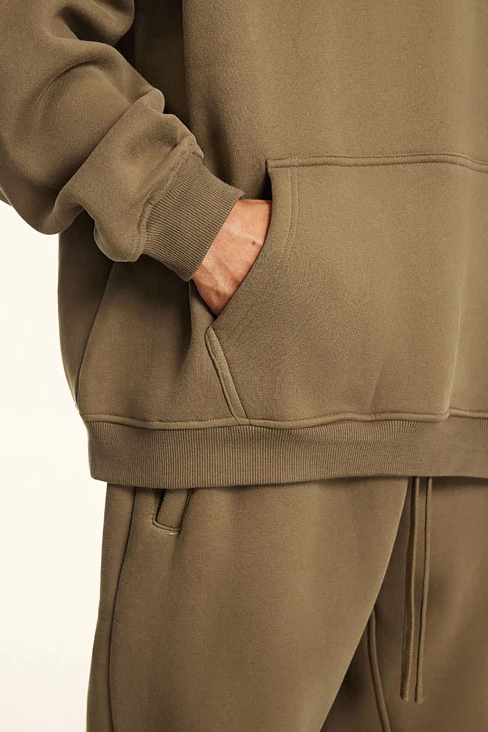 Solid Color Casual Loose Plus-Size Thick Hoodie with Fleece Lining