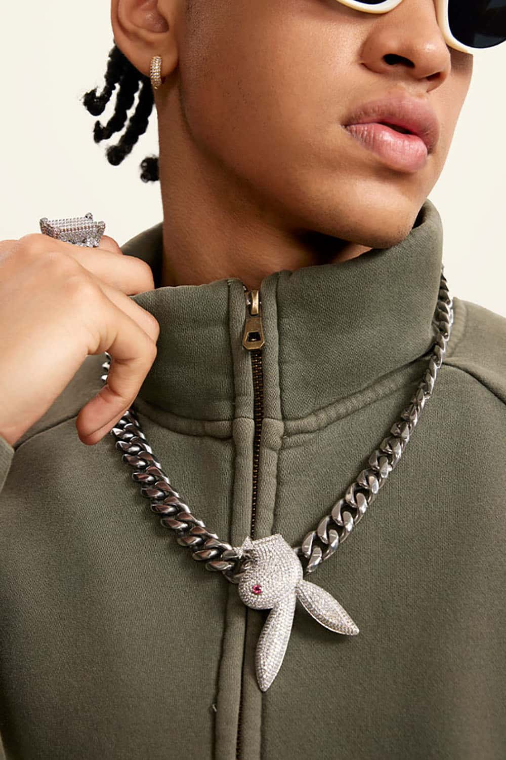 Heavyweight 350g Vintage Wash Drop Shoulder Zip-Up Fleece Jacket