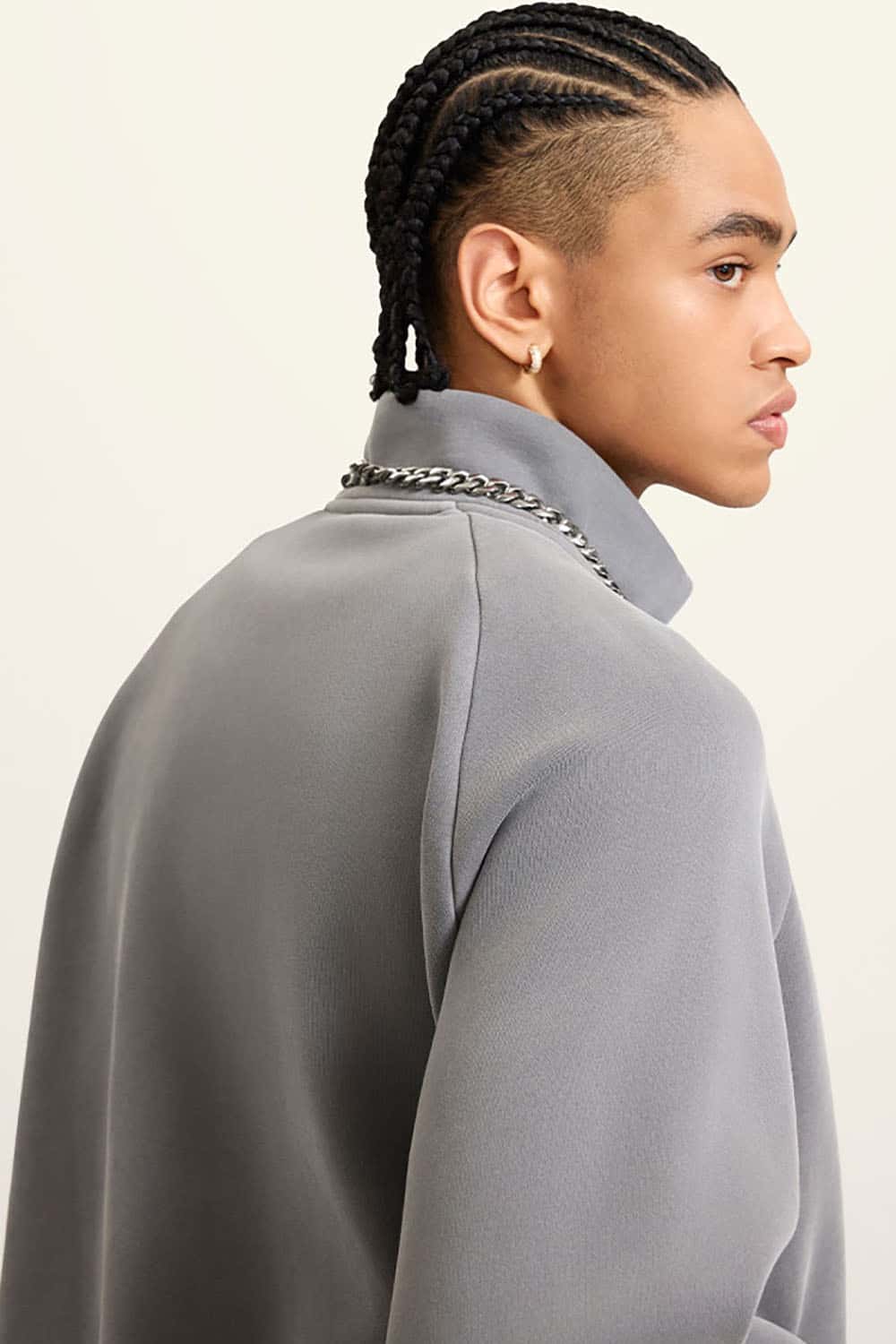 Heavyweight 350g Vintage Wash Drop Shoulder Zip-Up Fleece Jacket