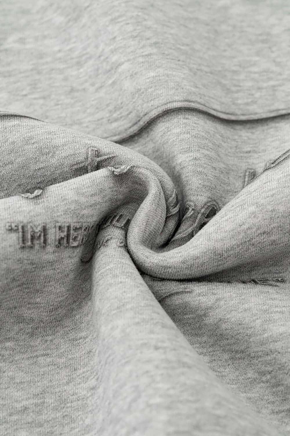 Retro Safety Pin Print Plush-Lined Hoodie with Oversized Fit