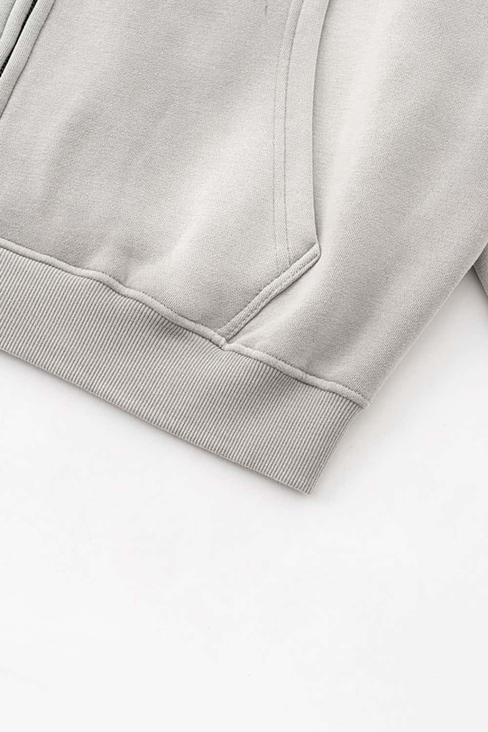 Gothic Style Zip-Up Hoodie Oversize Cardigan Jacket