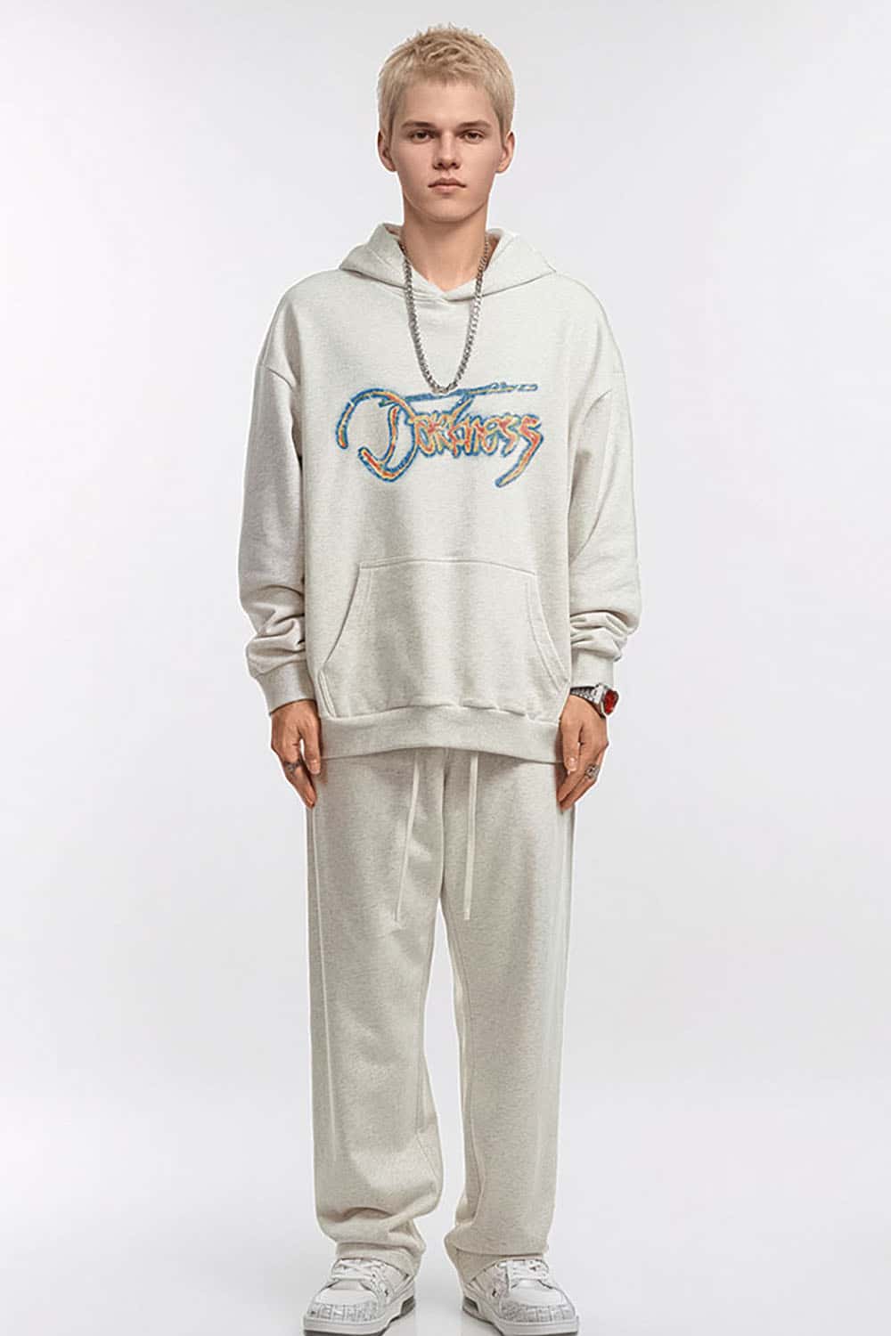 Heavyweight Thermographic Print Hooded Sweatshirt