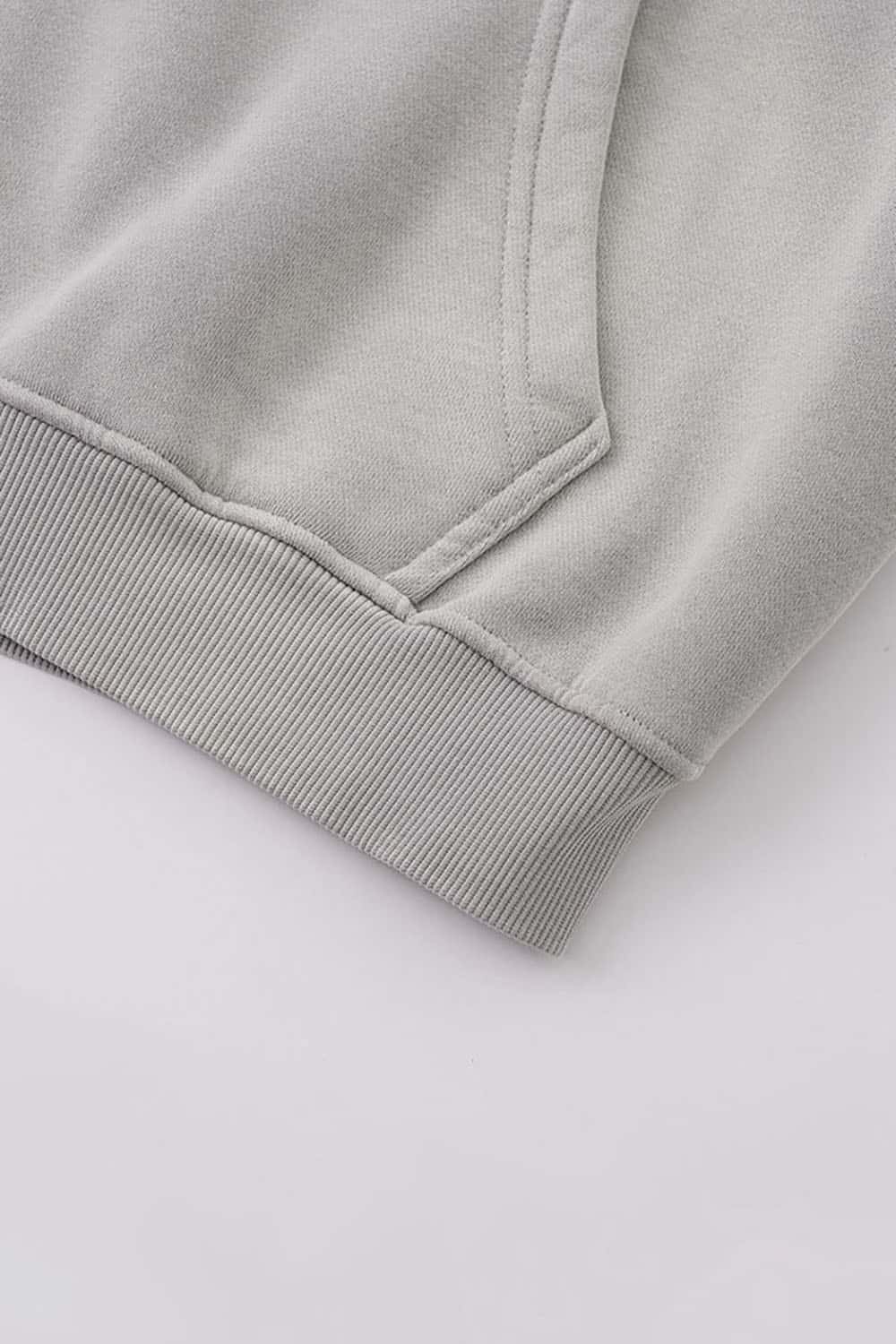 High Street Vintage Print Fleece-Lined Zip-Up Hoodie