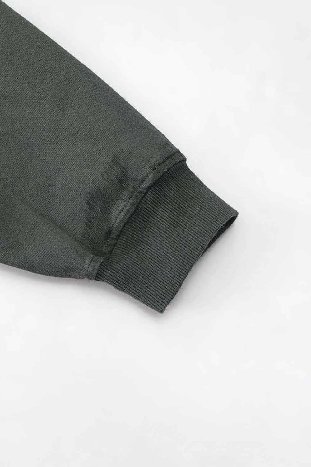 High Street Drop Shoulder Hoodie with Loose Fit and Blurred Print for Couples