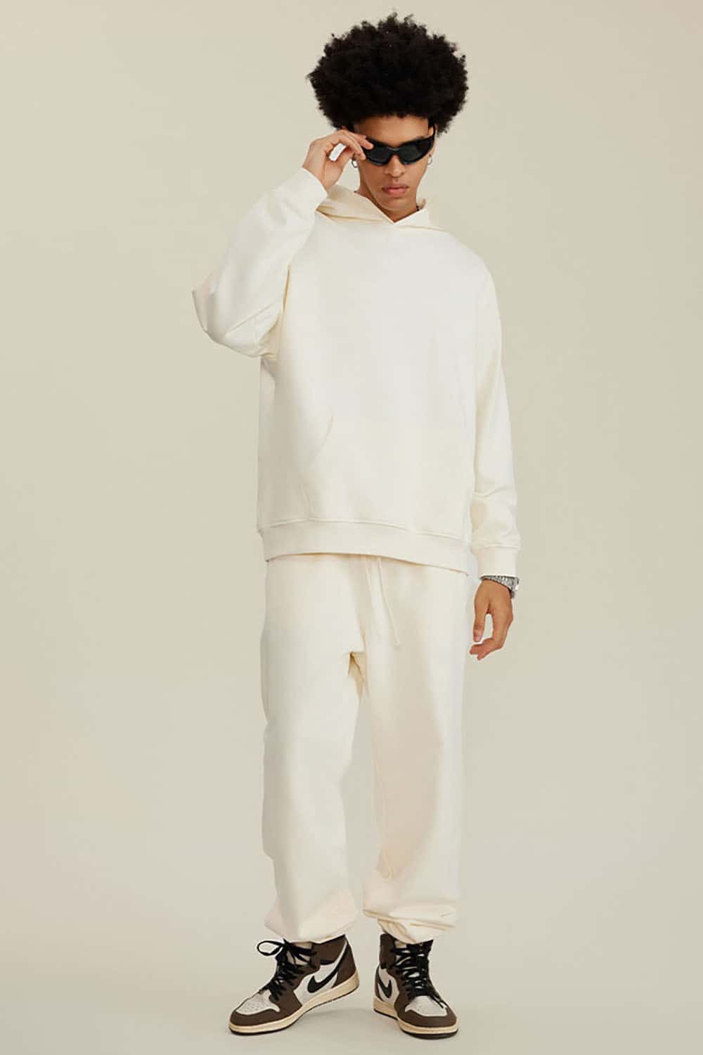 Heavyweight Solid Color Fleece-Lined Hoodie
