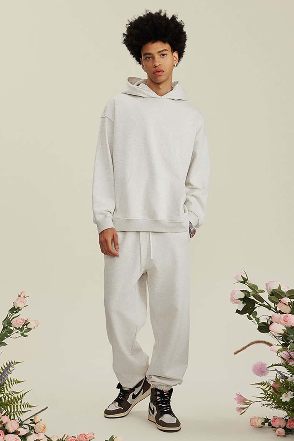 Heavyweight Solid Color Fleece-Lined Hoodie