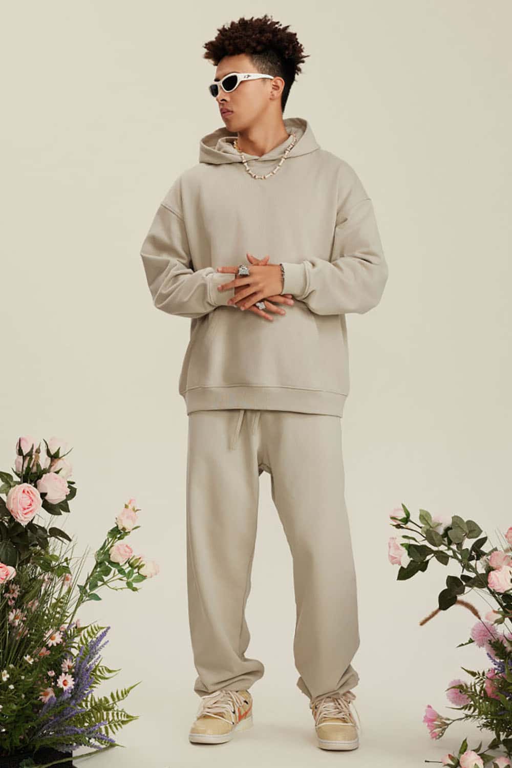 Heavyweight Solid Color Fleece-Lined Hoodie
