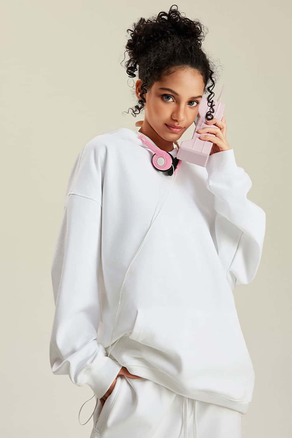 Heavyweight Solid Color Fleece-Lined Hoodie