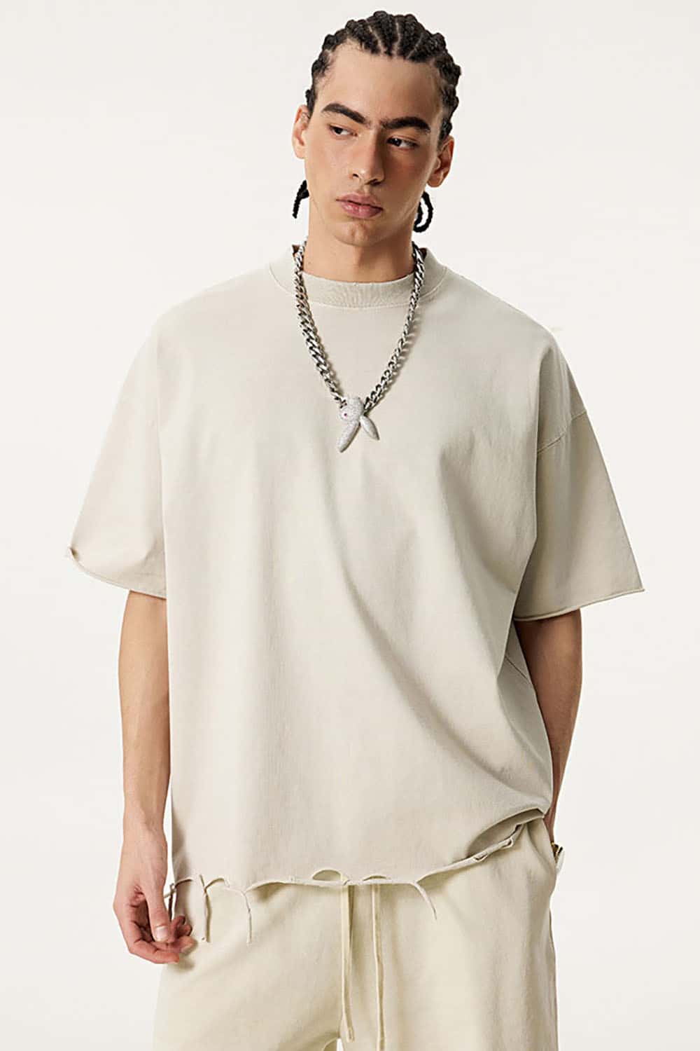 Wasteland Breeze Distressed Oversized Short Sleeve Tee