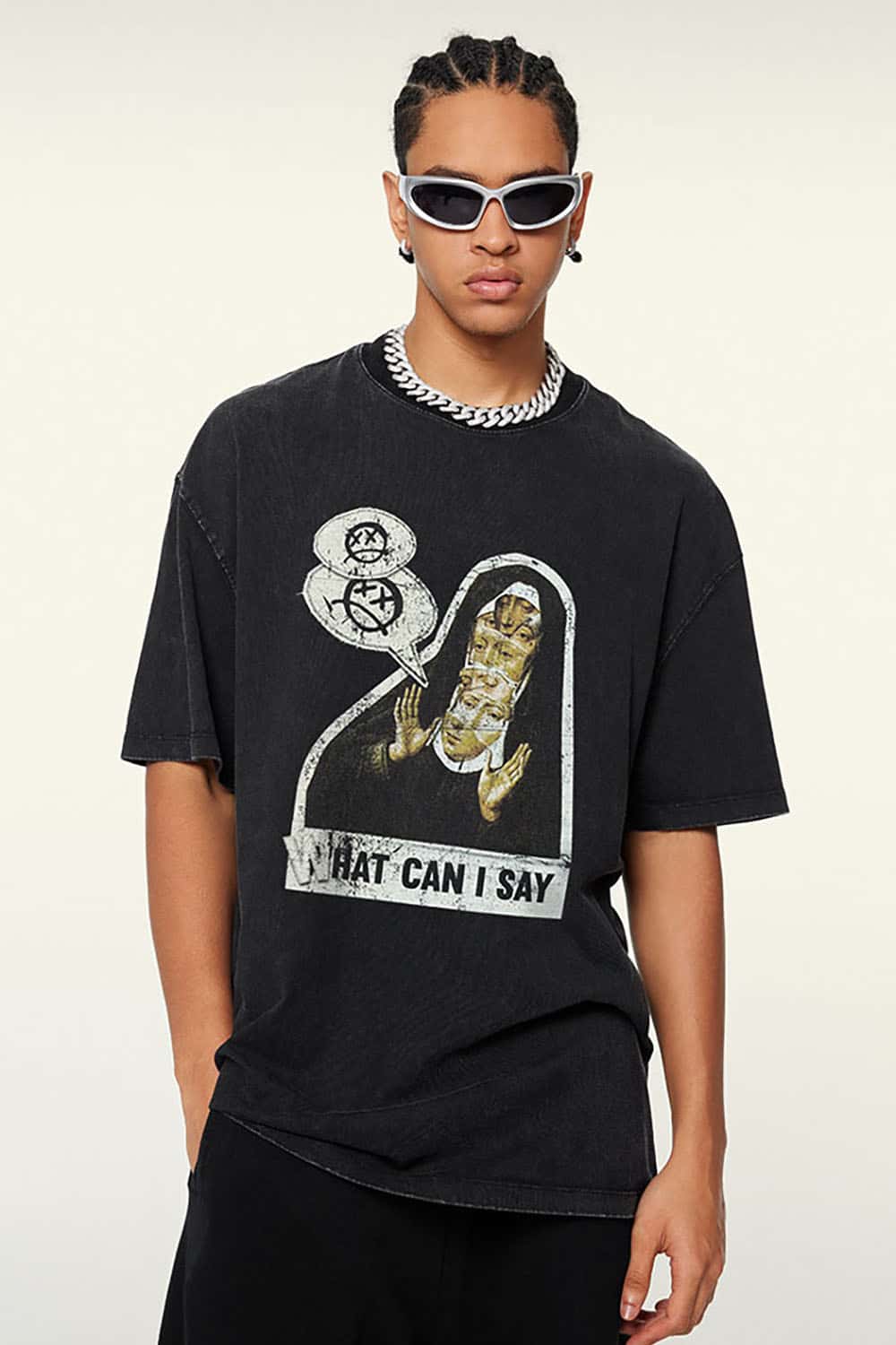 Dark Humor Illustrated Vintage Heavyweight Streetwear Tee