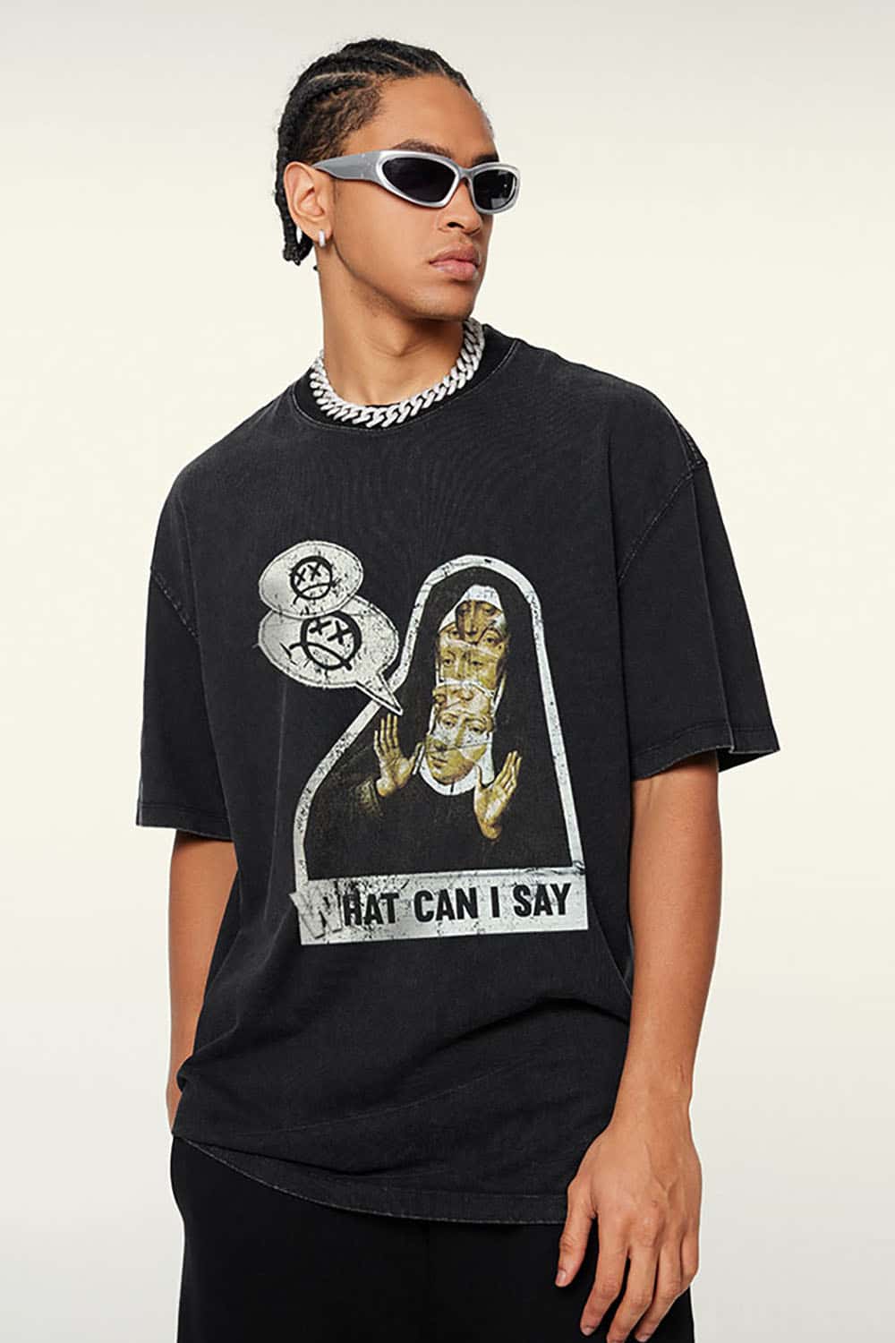 Dark Humor Illustrated Vintage Heavyweight Streetwear Tee