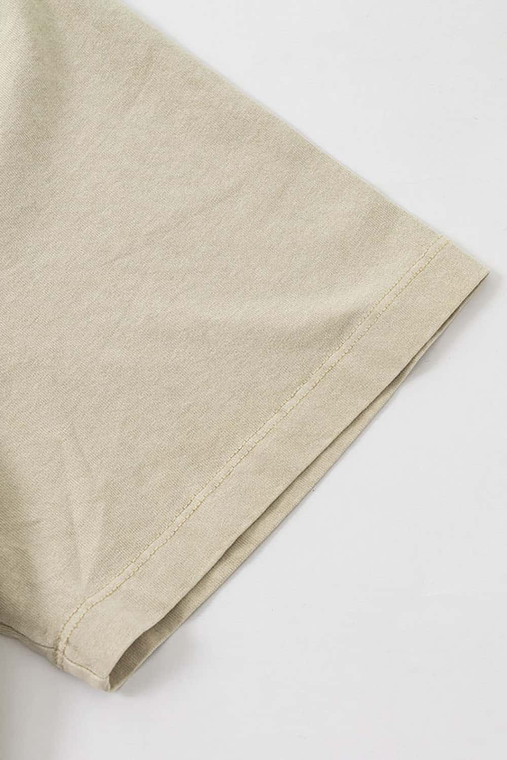 High Street Vintage Ink Print Loose Casual Tee