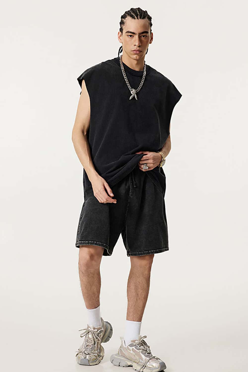 Loose-Fit Athletic Sleeveless Tank Top