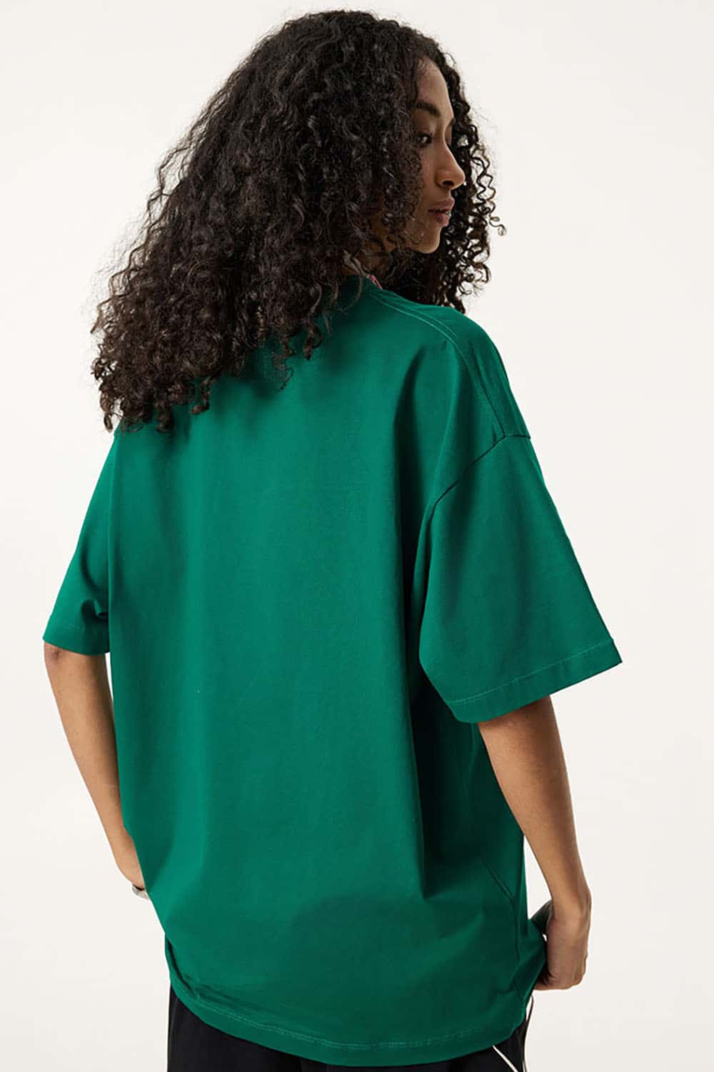 180g Lightweight Pure Cotton Drop Shoulder Solid Color Tee