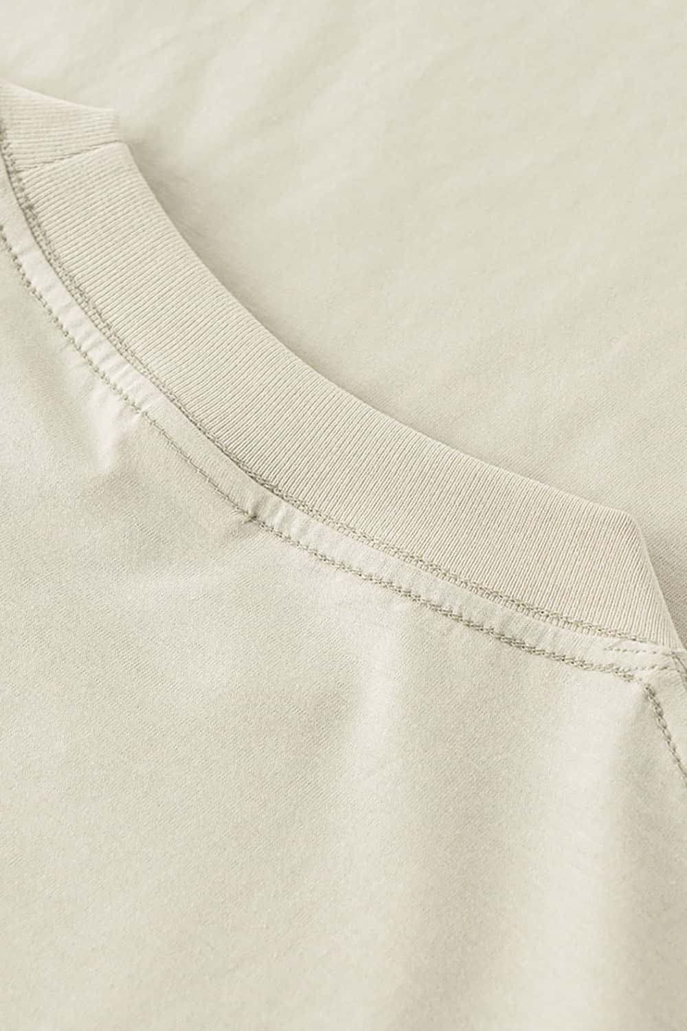 180g Lightweight Pure Cotton Drop Shoulder Solid Color Tee