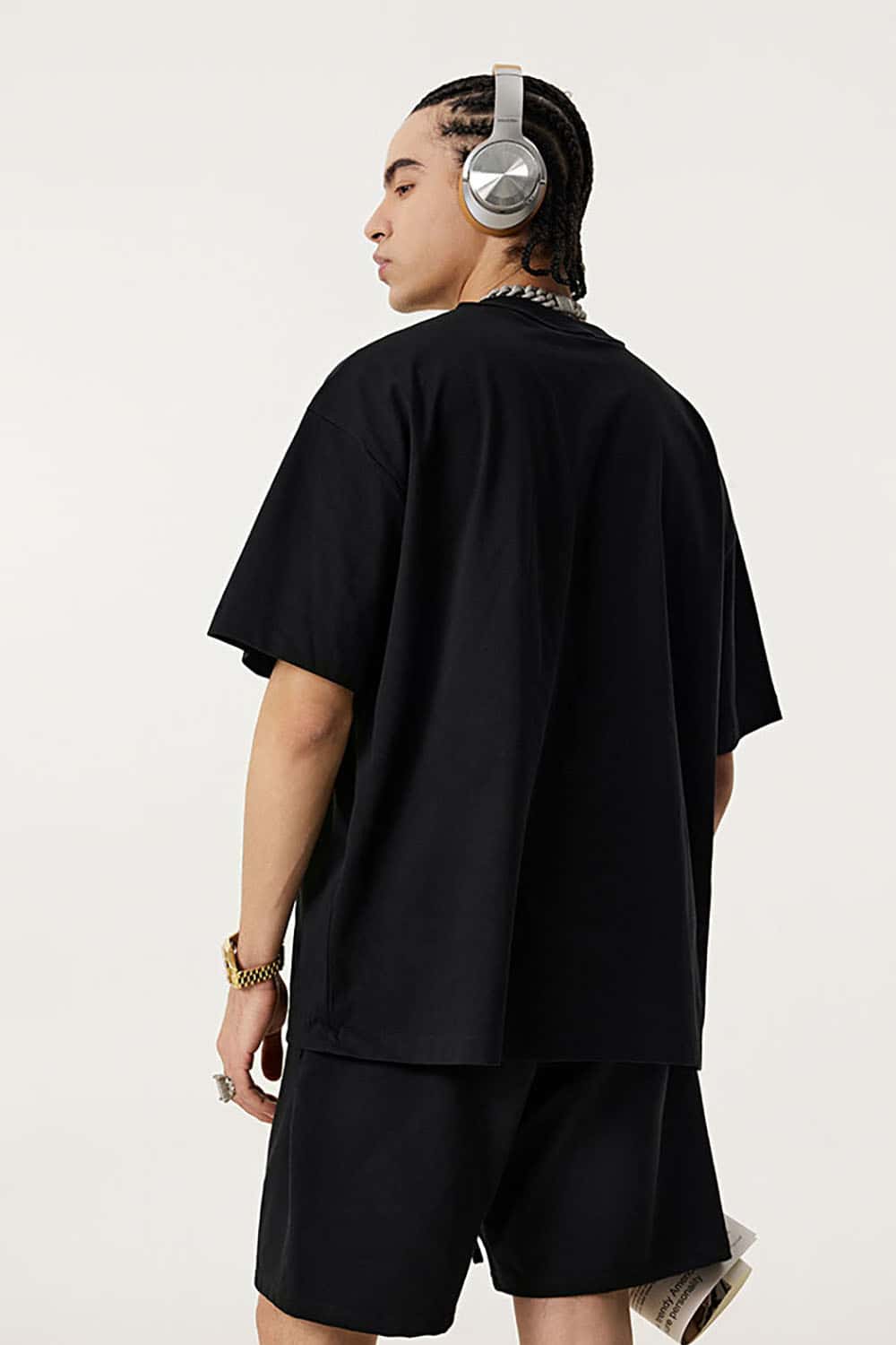 Quick-Dry Sports Tee with Sun Protection and Small Collar in Solid Color