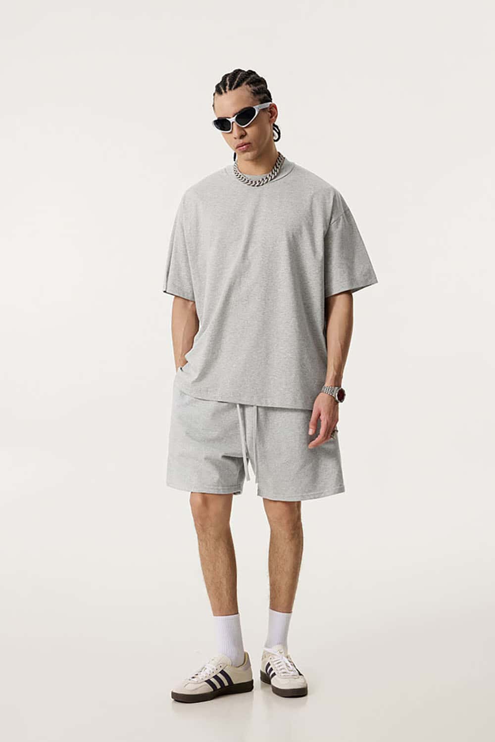 Quick-Dry Sports Tee with Sun Protection and Small Collar in Solid Color