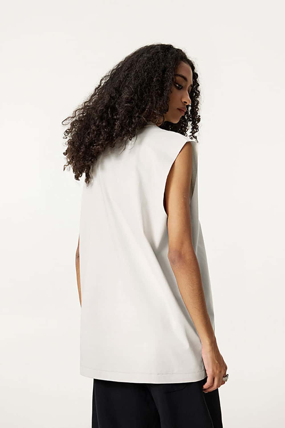 Quick-Dry Small Collar Sports Tank Top with UV Protection