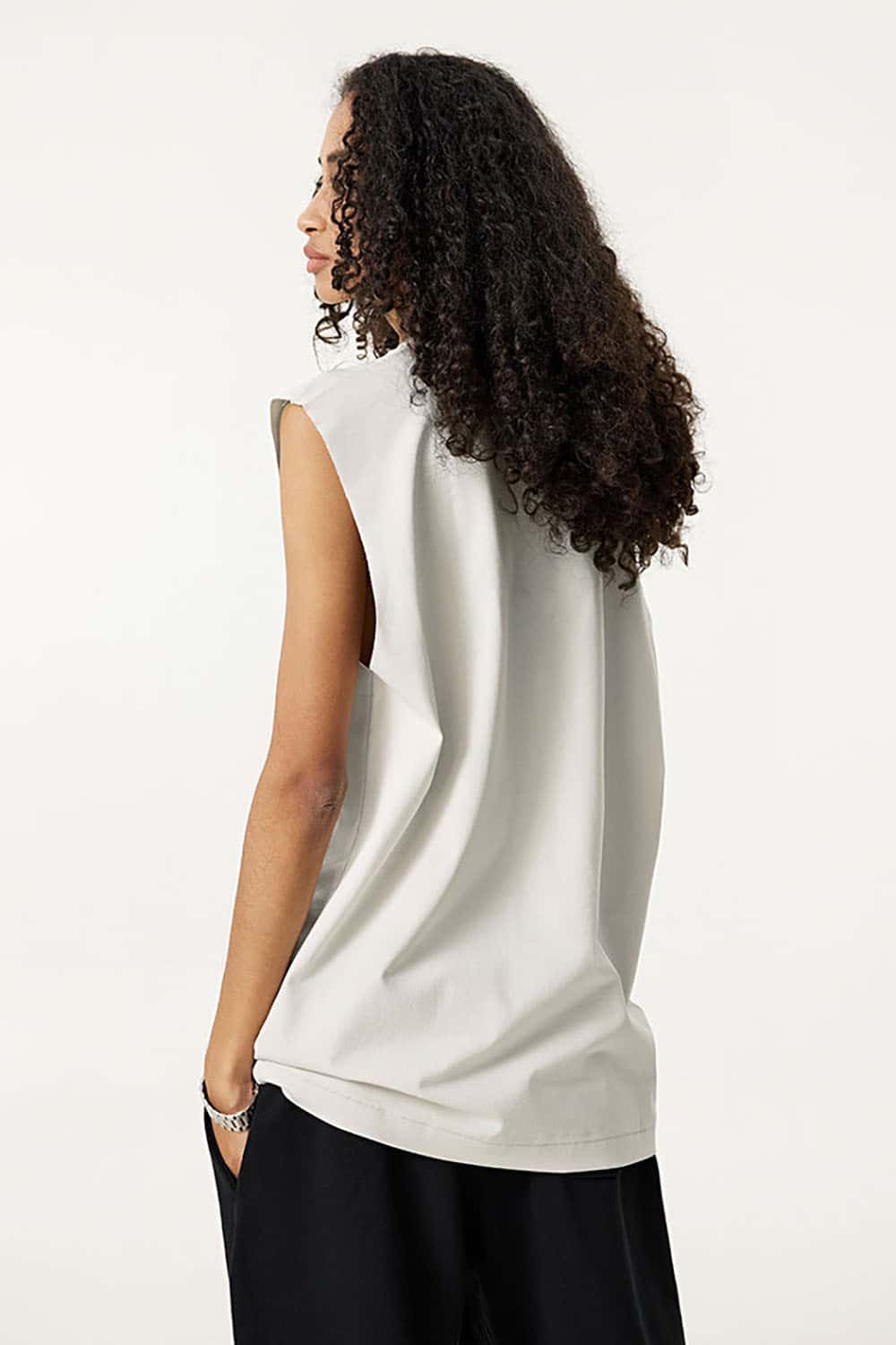 Quick-Dry Small Collar Sports Tank Top with UV Protection