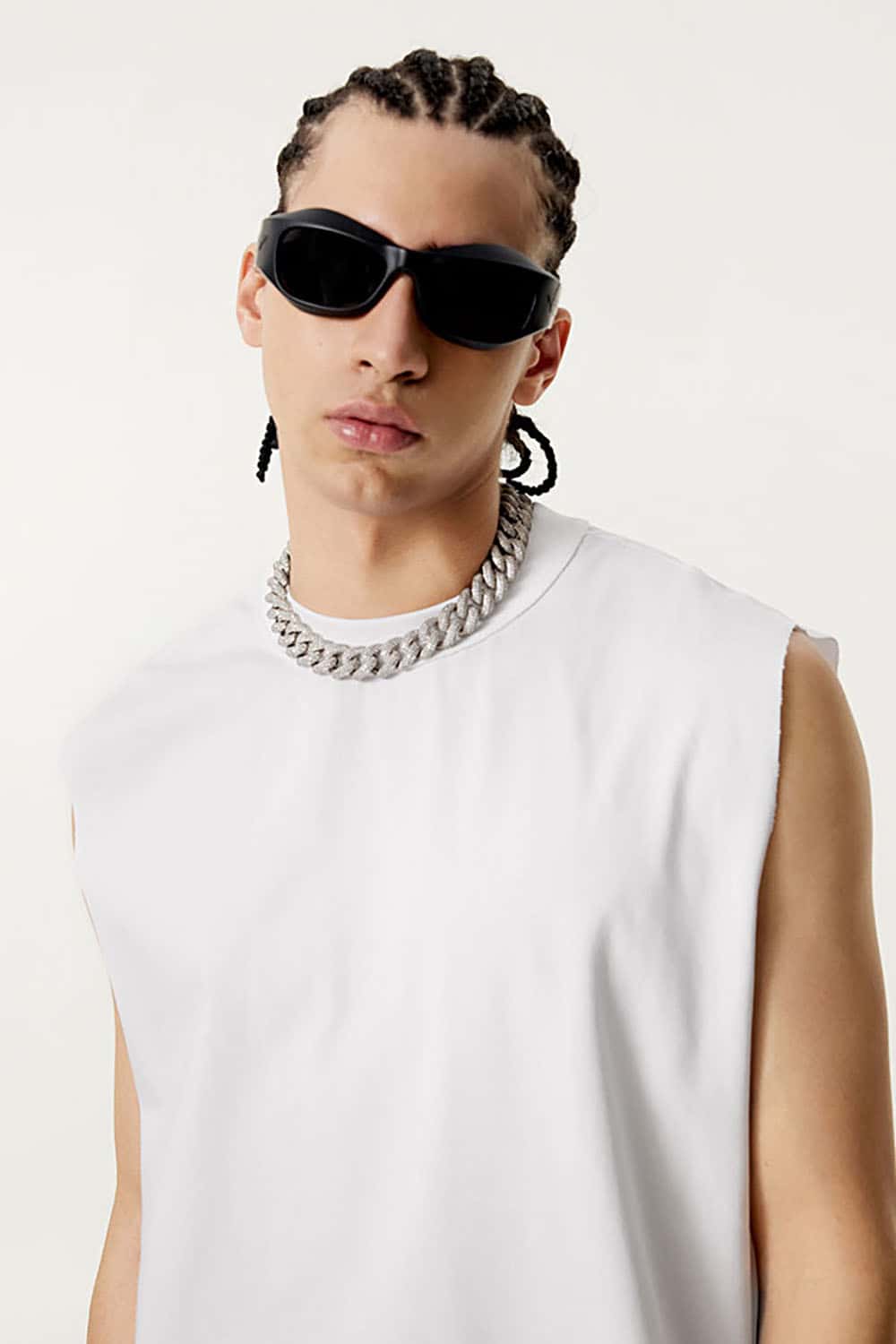 Quick-Dry Small Collar Sports Tank Top with UV Protection