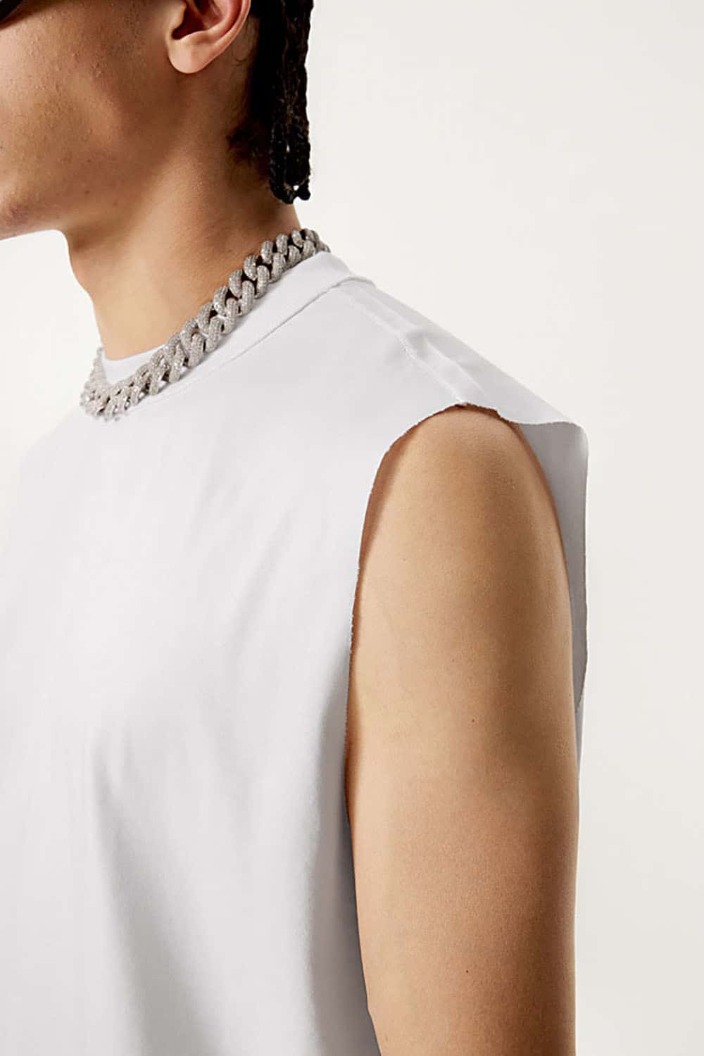 Quick-Dry Small Collar Sports Tank Top with UV Protection