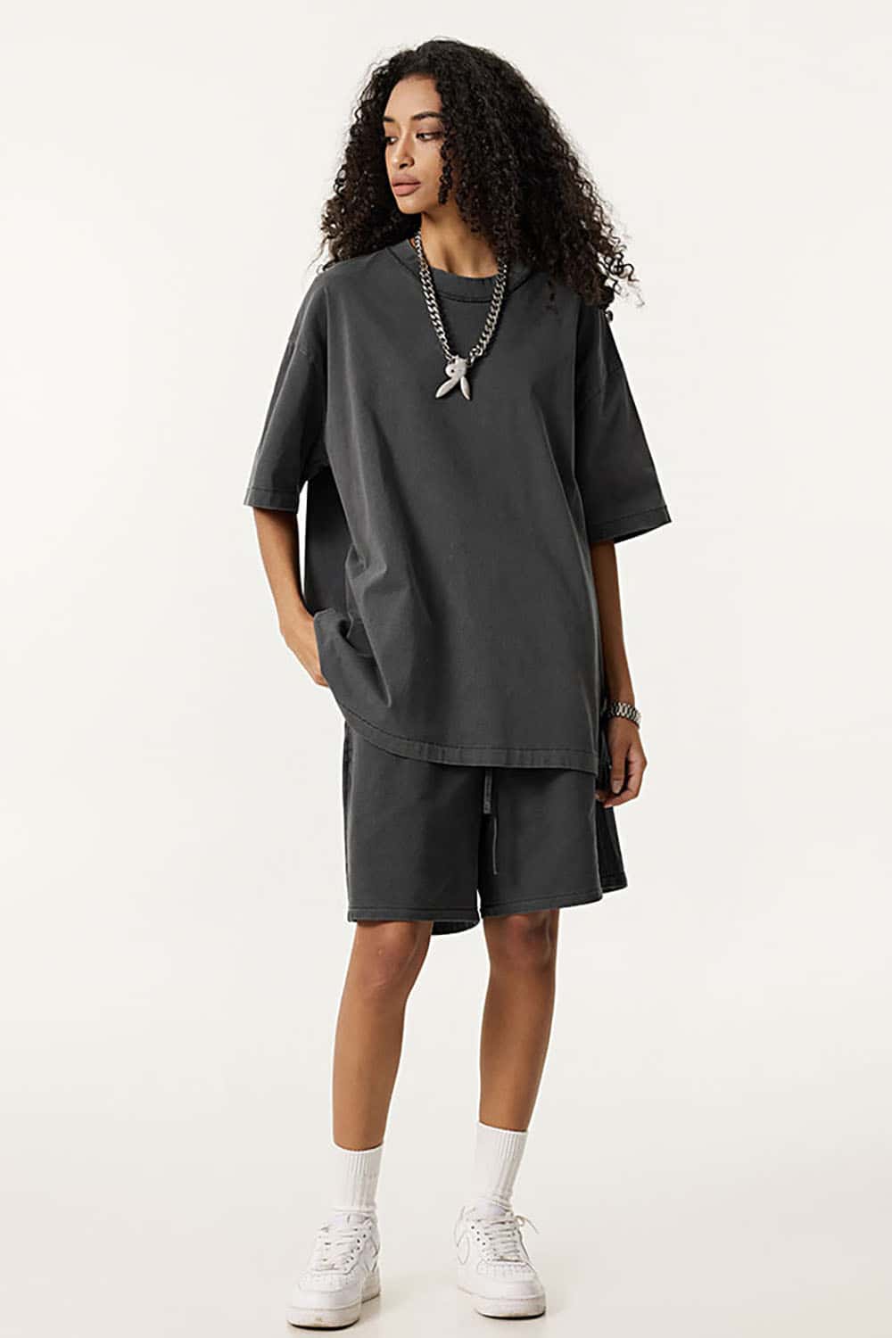 Casual Reverse Seam Washed Short Sleeve T-Shirt