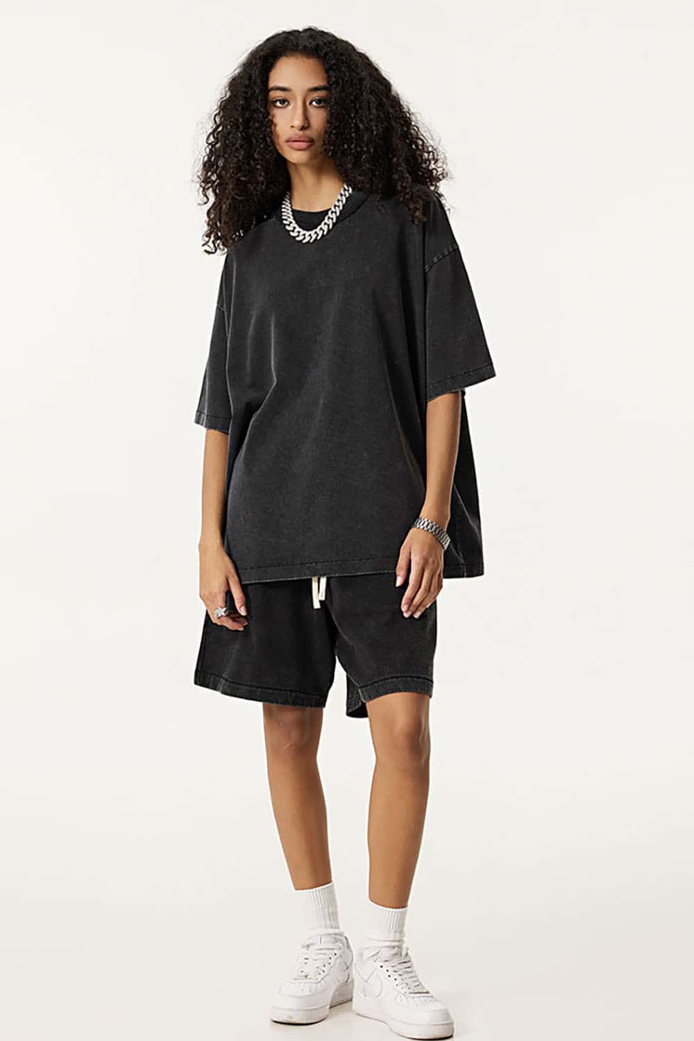 Casual Reverse Seam Washed Short Sleeve T-Shirt