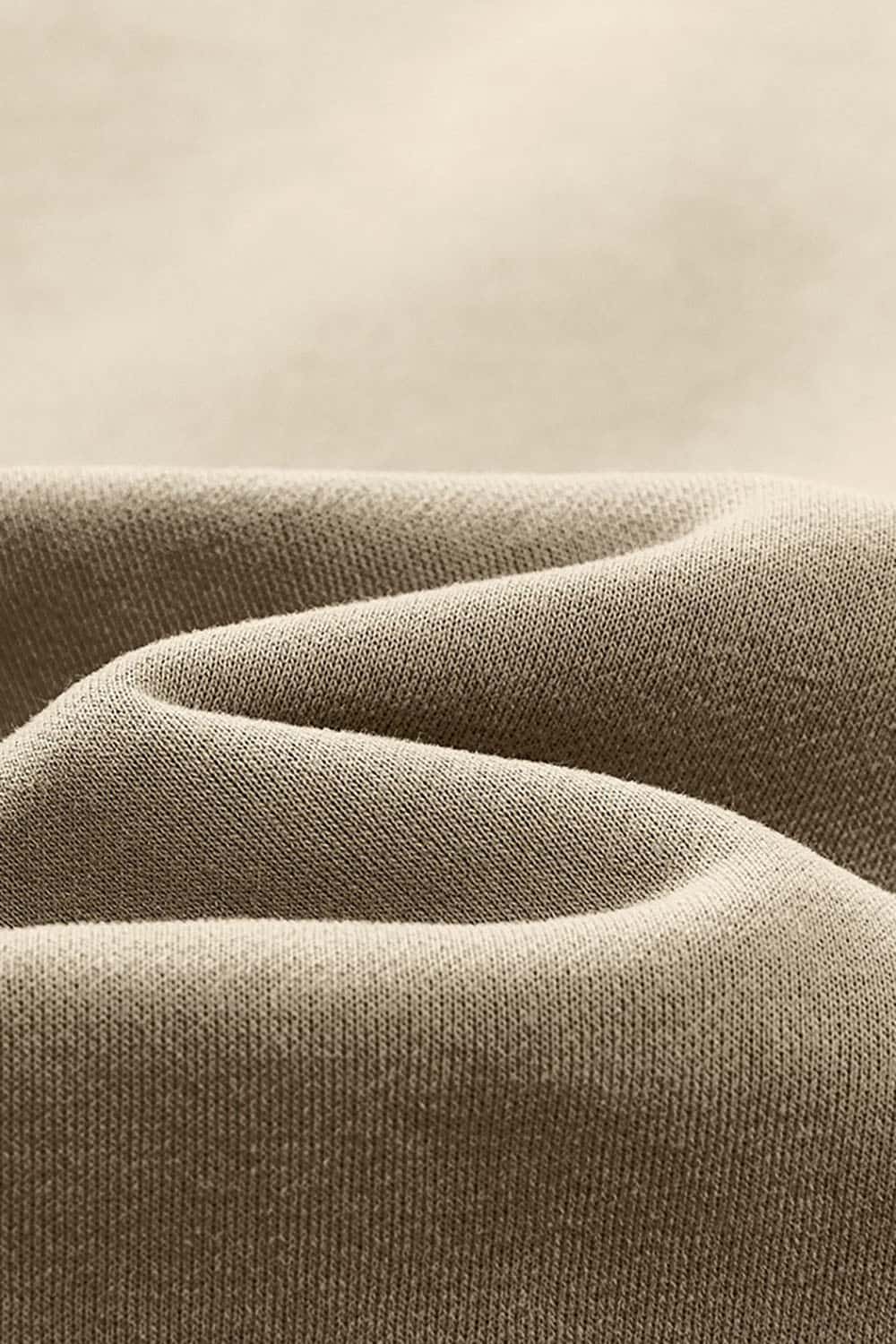 Loose Casual Basic Solid Color Fleece-Lined Thick Crew Neck Sweatshirt