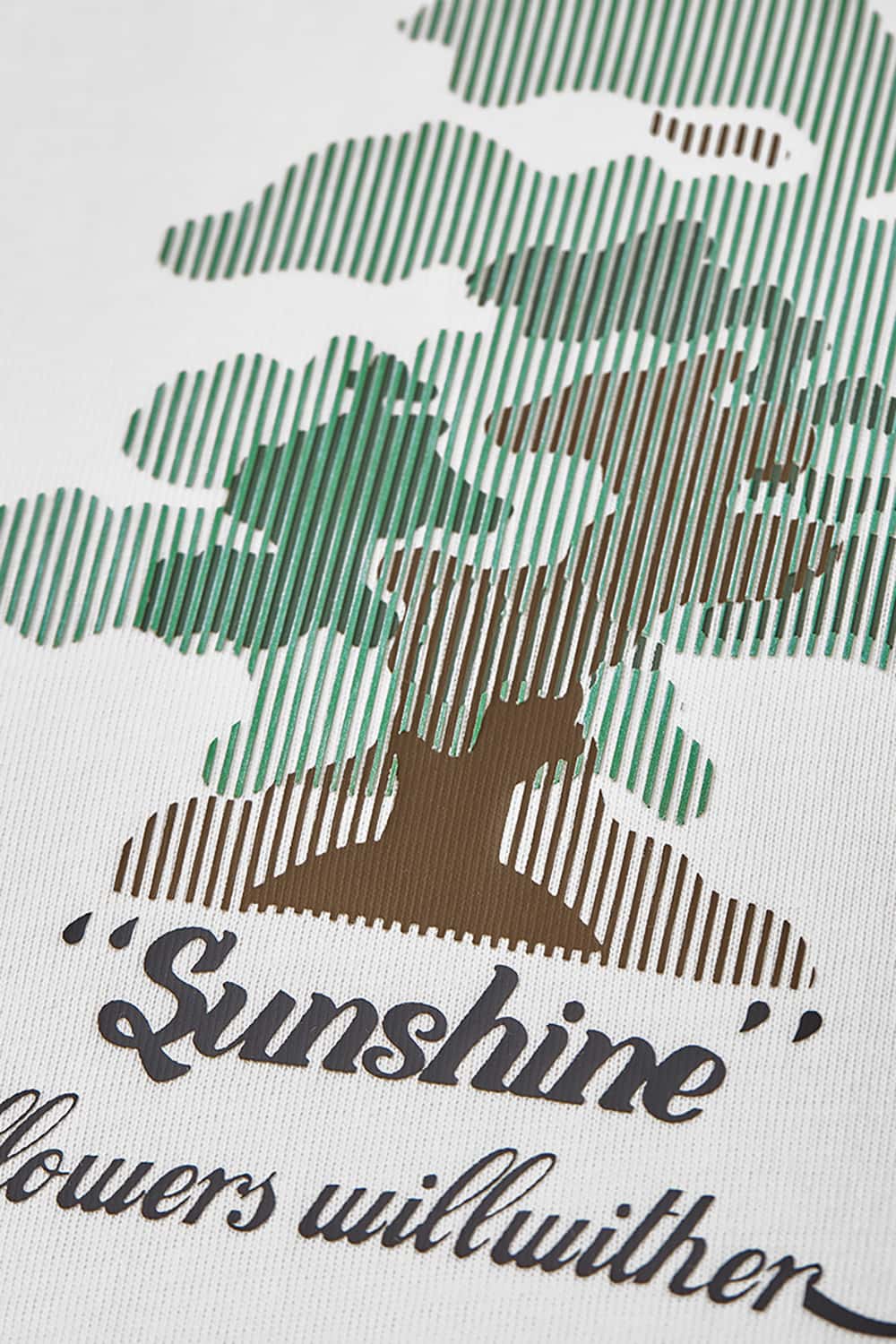 265G Forest-Themed Colorful Thick Print Heavyweight Casual T-Shirt