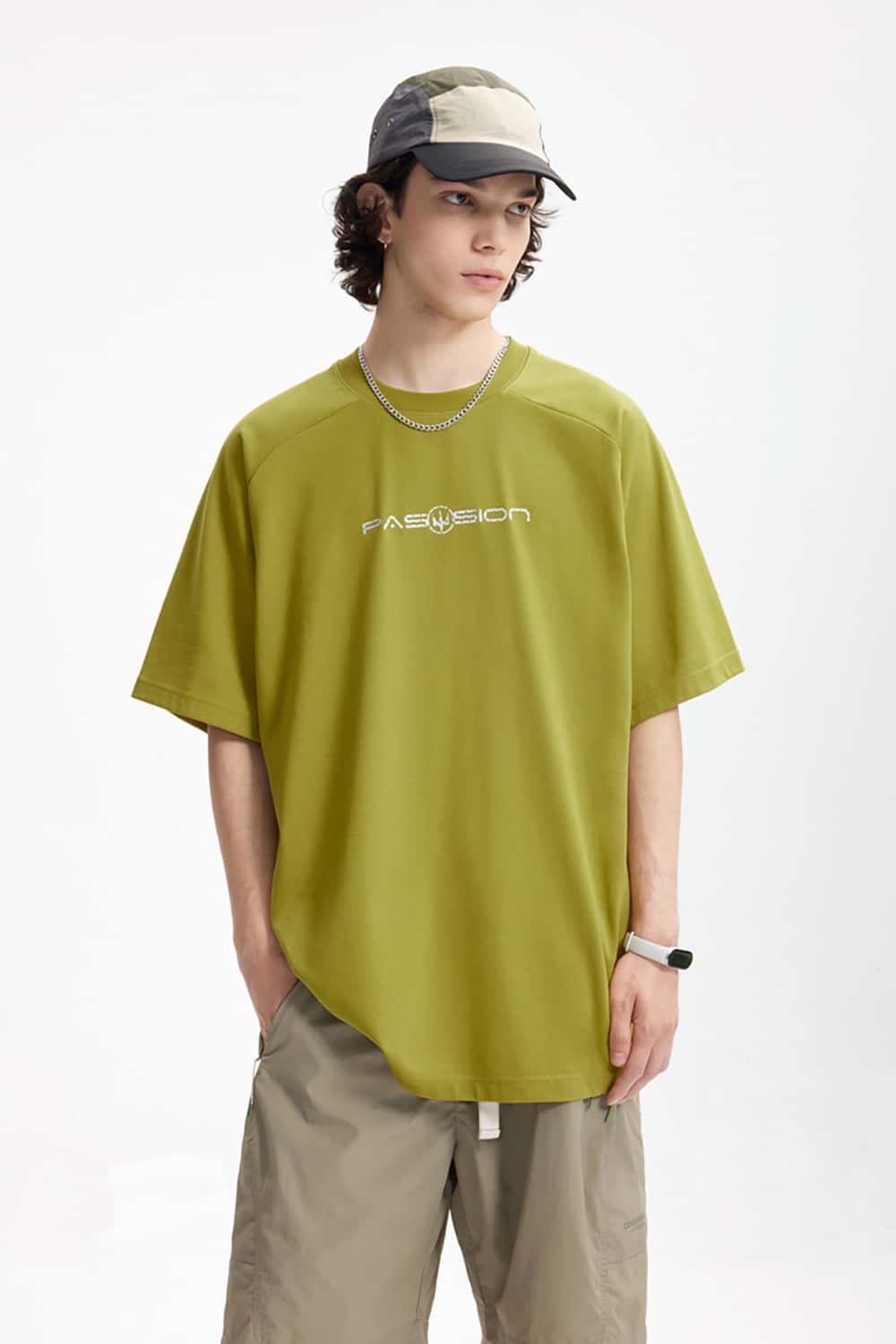 3D Tech Print T-Shirt with Six-in-One Functional Design and Short Sleeves