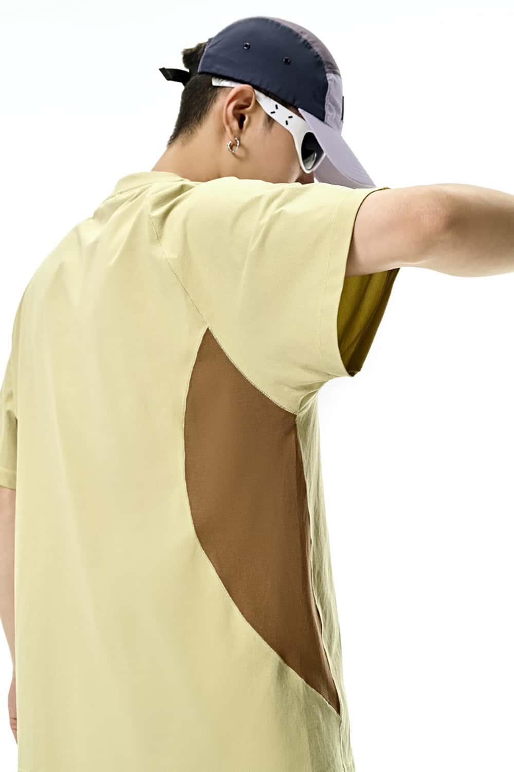 Breathable Outdoor Sports T-Shirt with Four-Needle Six-Thread Quick-Dry Short Sleeves