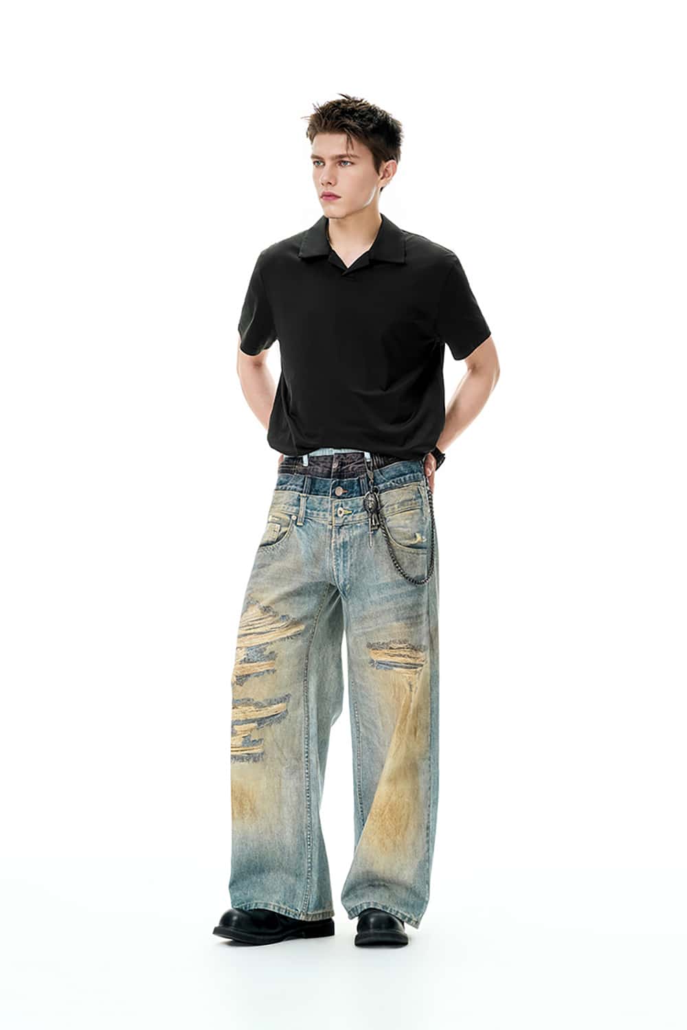 Seagull Collar Quick-Dry Polo Shirt for Outdoor Sports and Commuting