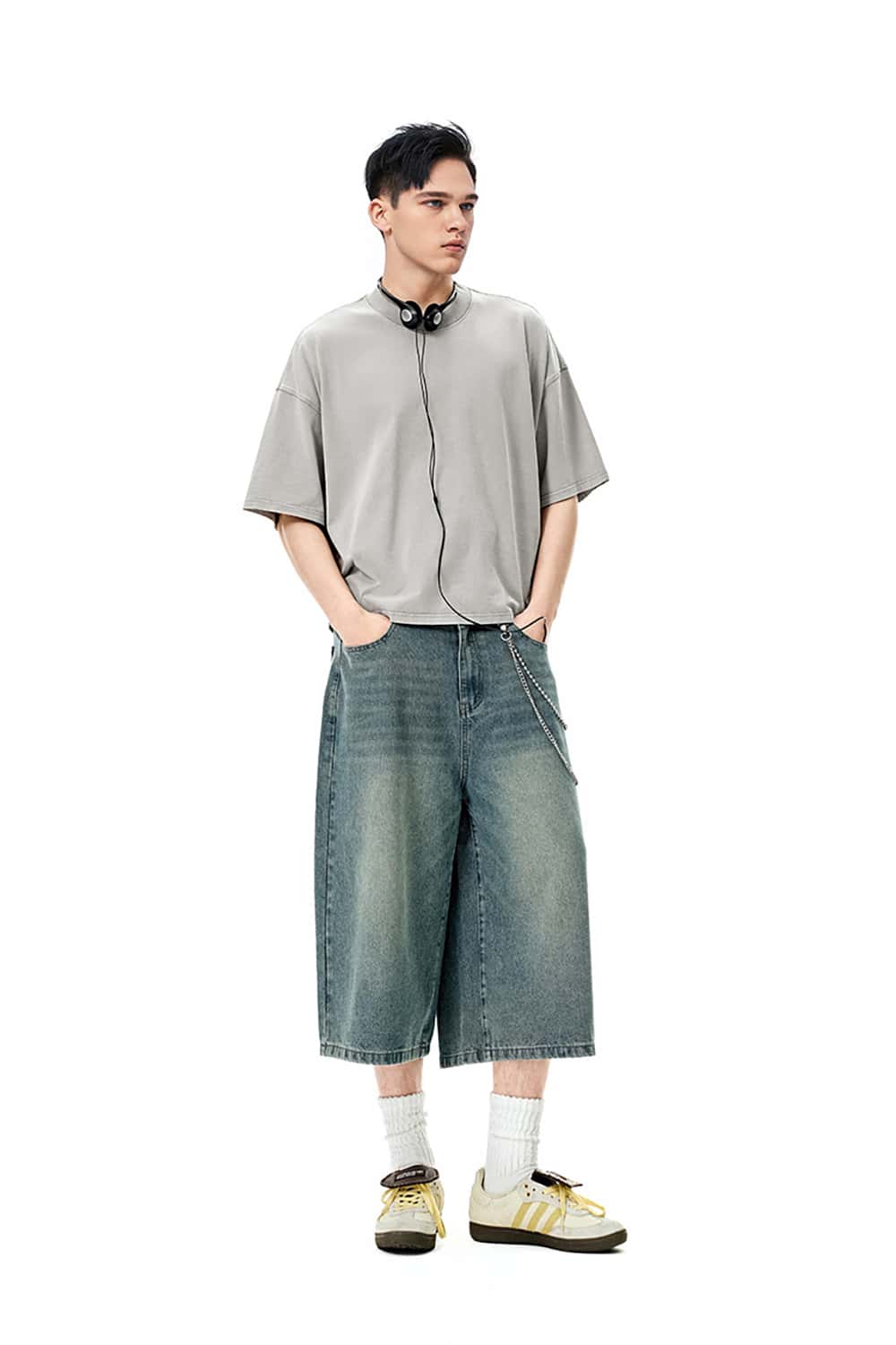 Vintage Washed 270g Heavy Cotton Short Sleeve T-Shirt