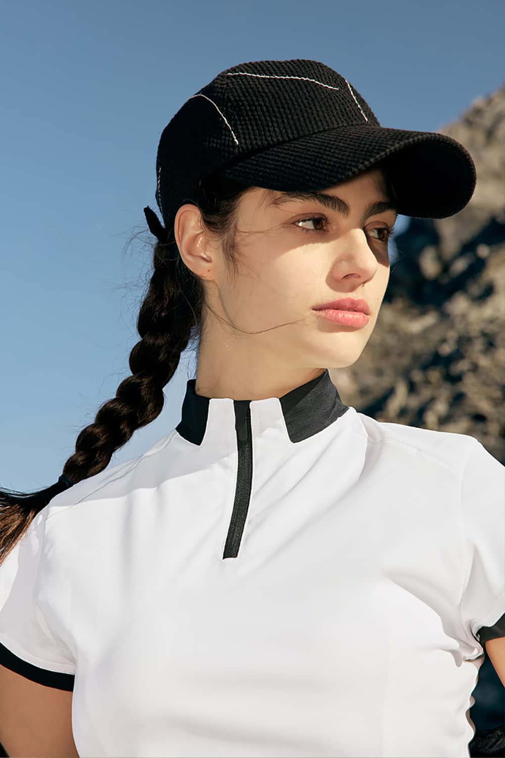 Lightweight Cooling Zip-Up Golf and Tennis Polo Shirt