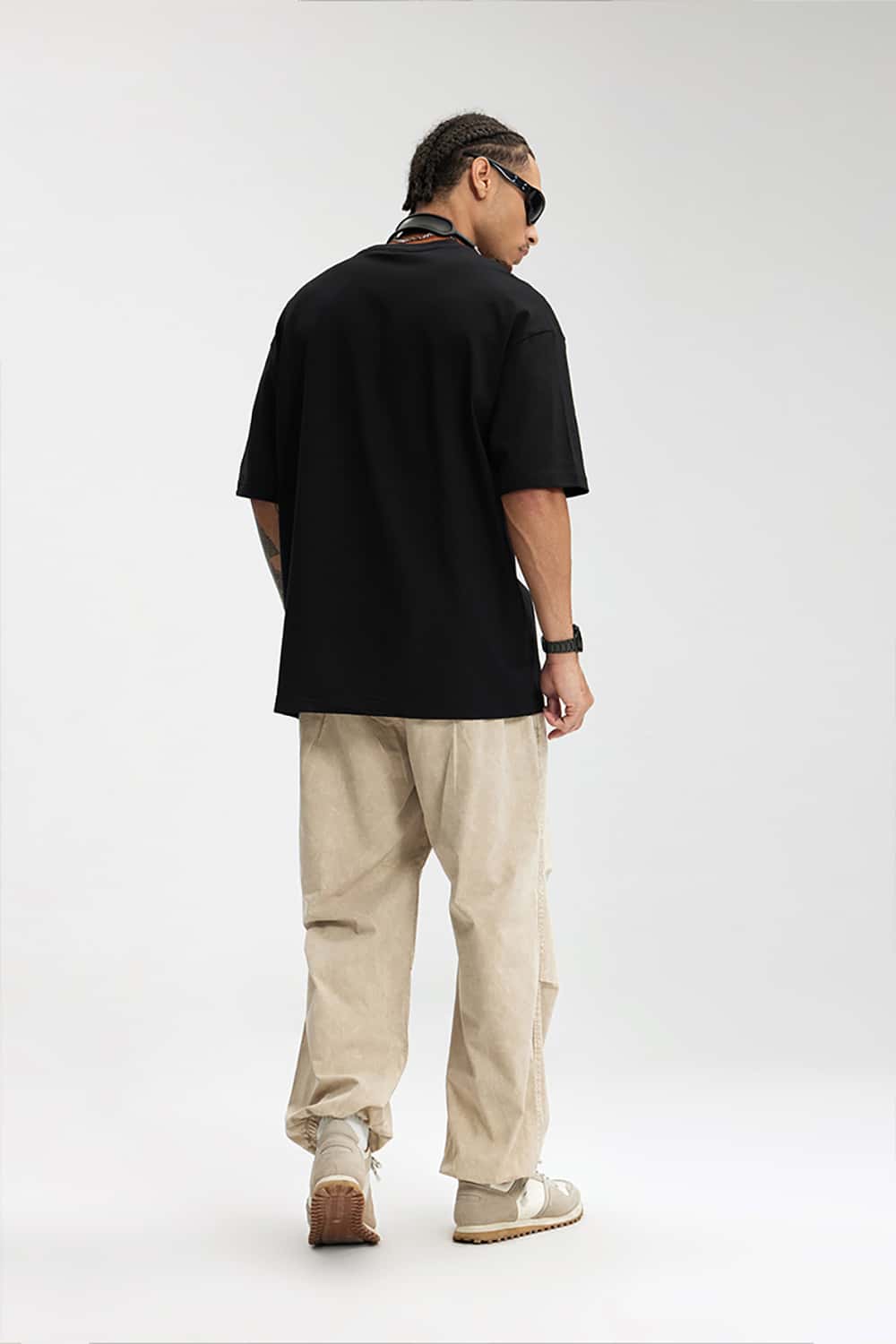 Velvet Faux Pearl Print Loose Short Sleeve T-Shirt