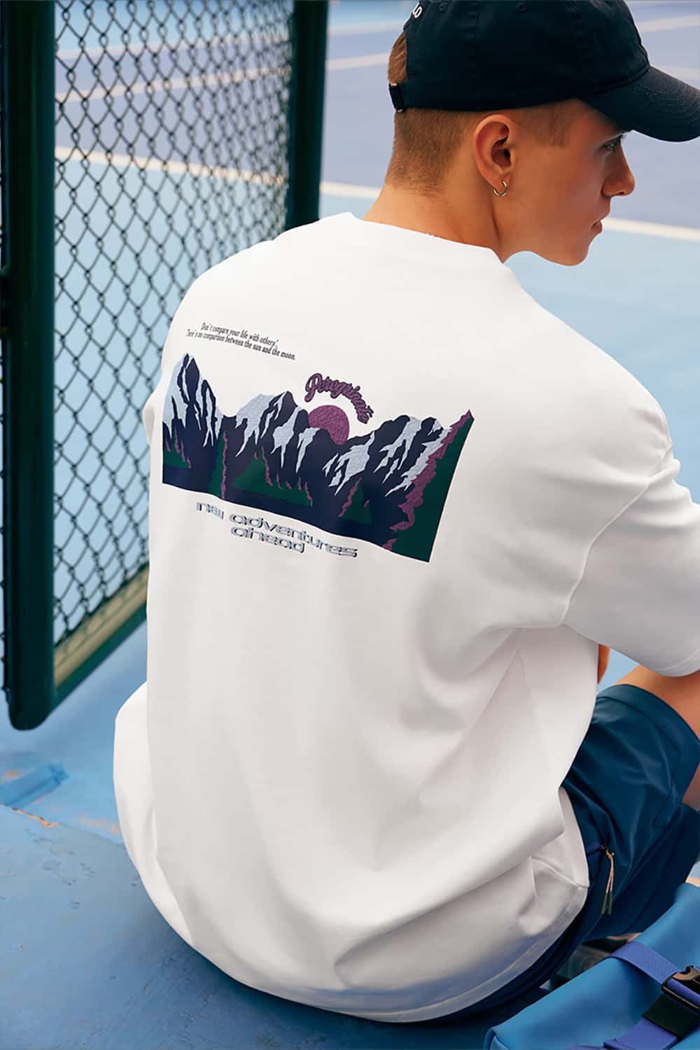 Streetwear Casual Loose Short Sleeve Printed T-Shirt