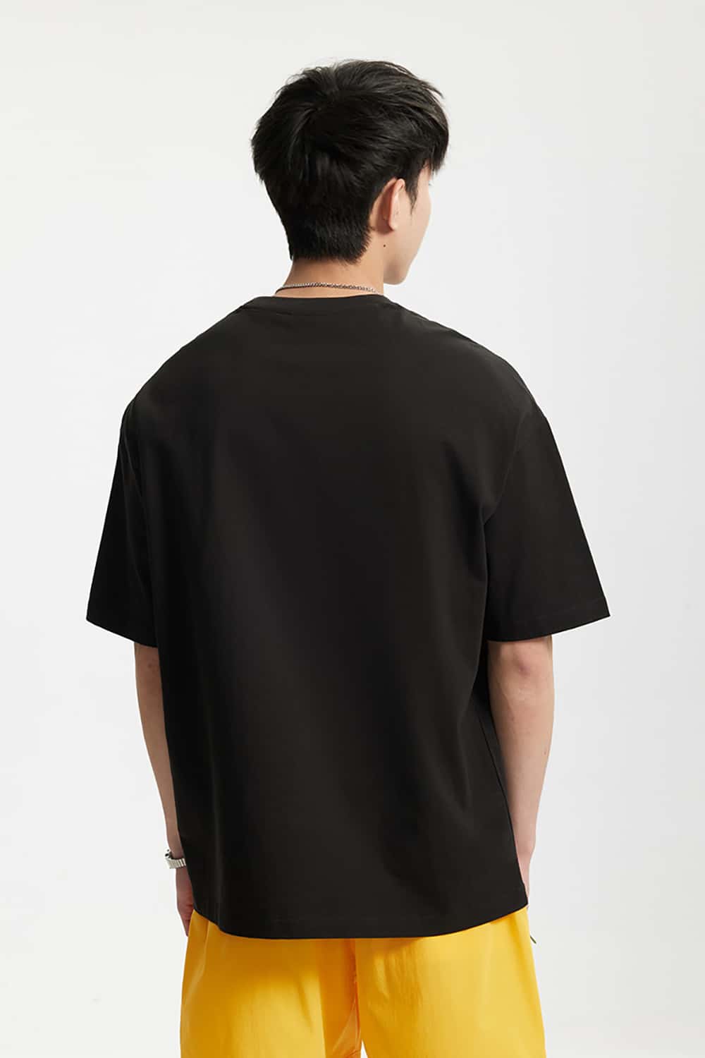 Playful Teddy Bear Print T-Shirt - 200G Street Casual Short Sleeve