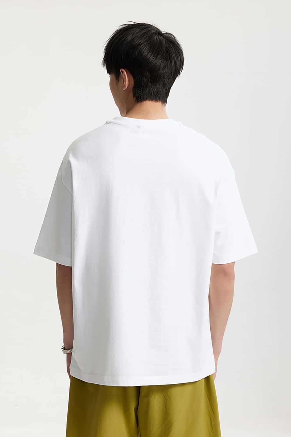 Playful Teddy Bear Print T-Shirt - 200G Street Casual Short Sleeve
