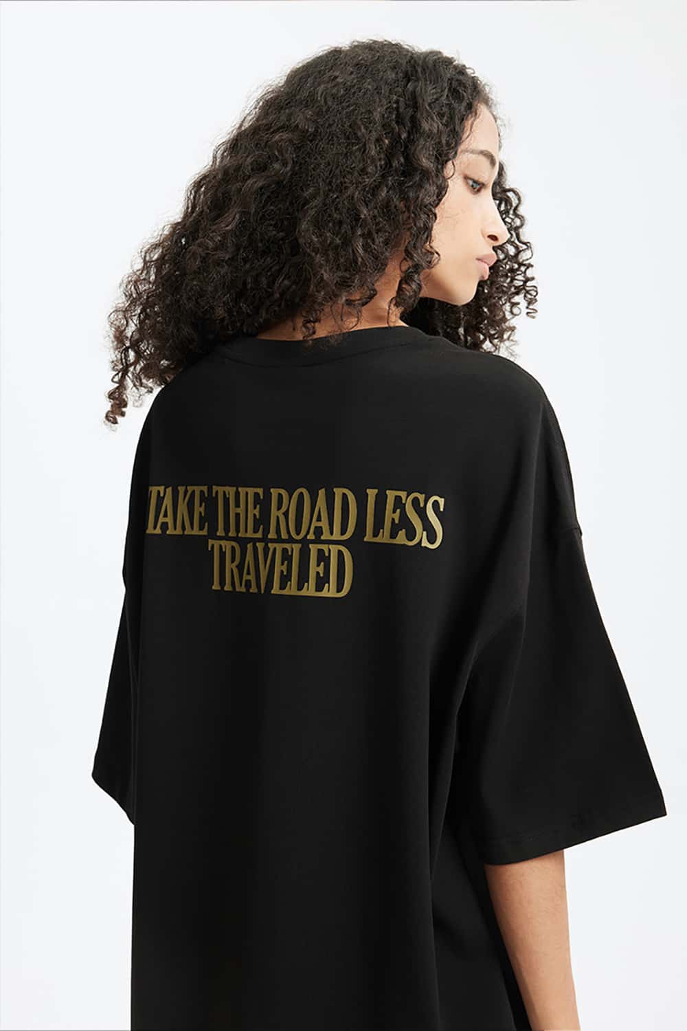 Heavyweight Motorcycle Foam Print T-Shirt - 265G Street Casual Short Sleeve