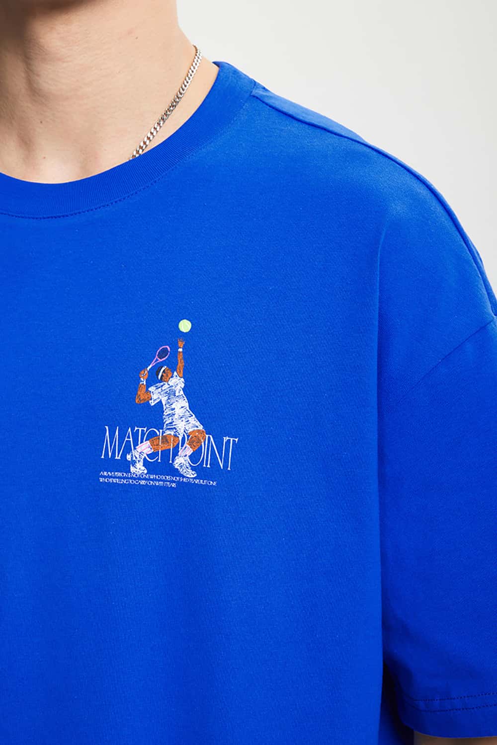 Sports Print Loose Casual Round Neck Short Sleeve T-Shirt